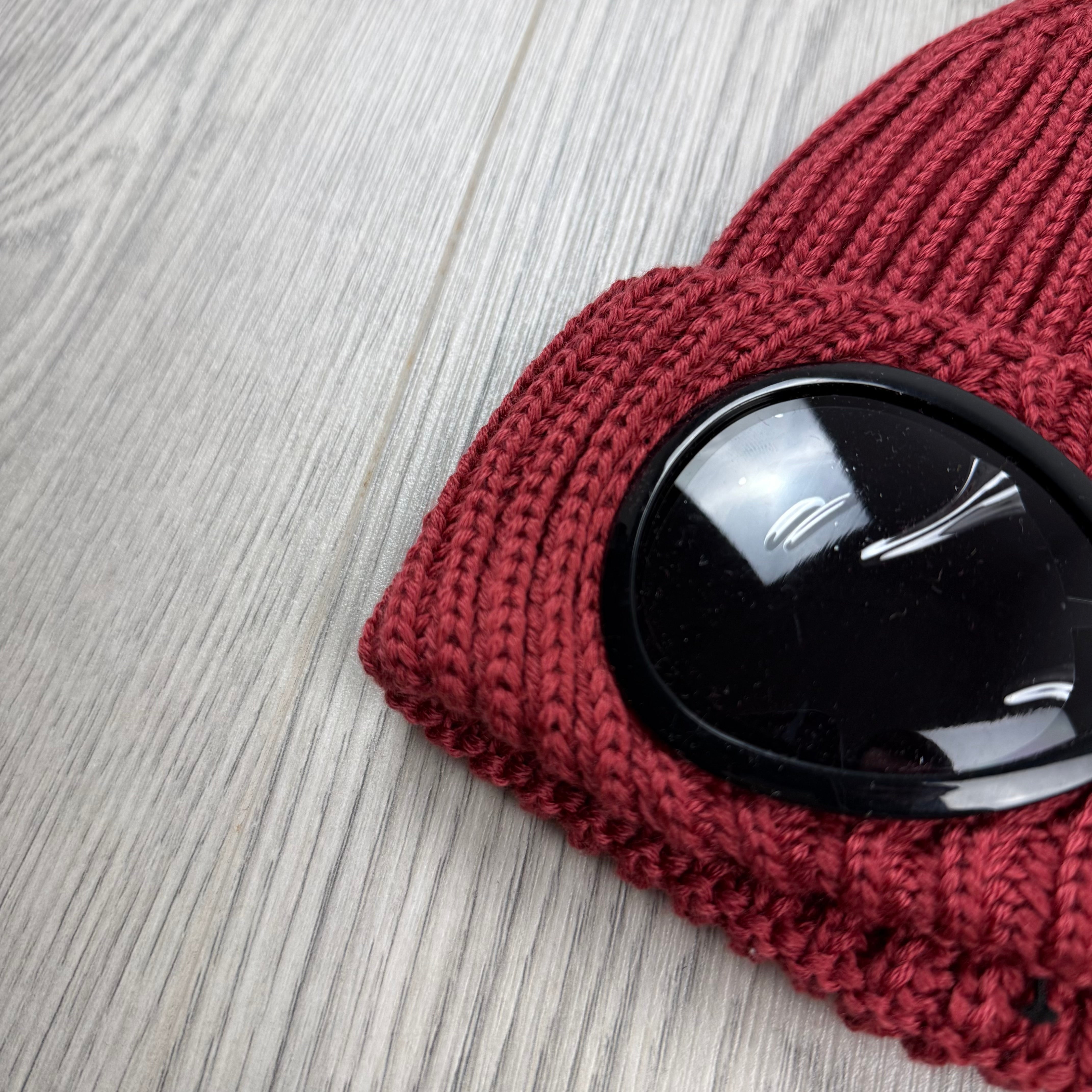 CP Company Junior Goggle Beanie - Red