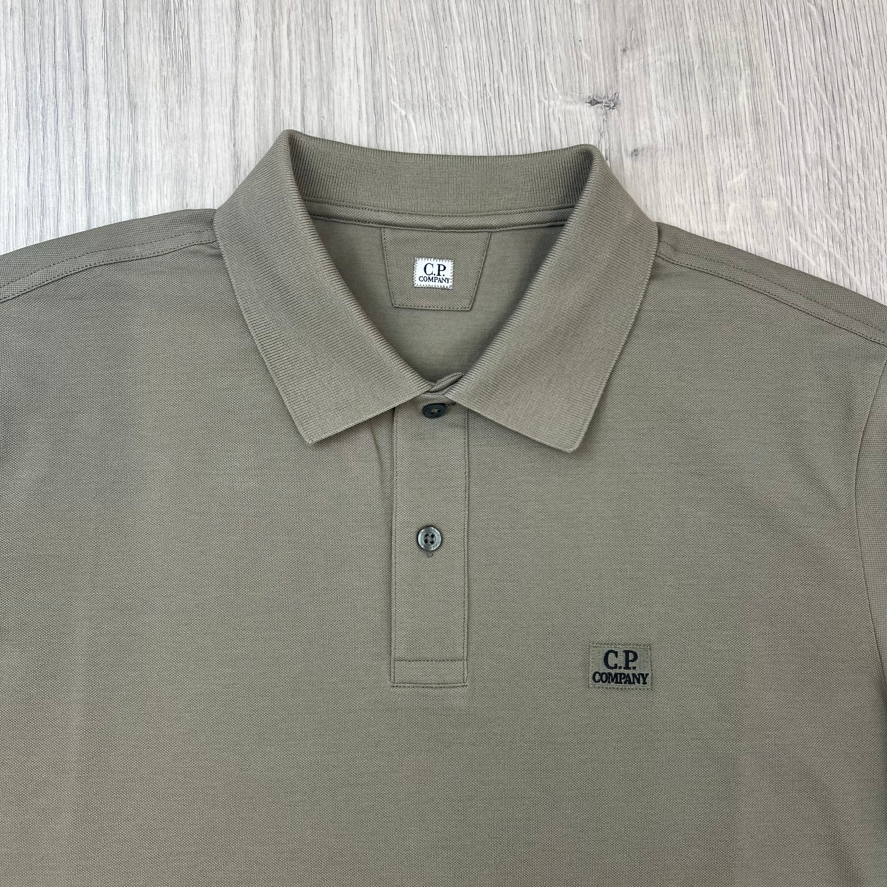 CP Company Piquet Polo Shirt - Fallen Rock