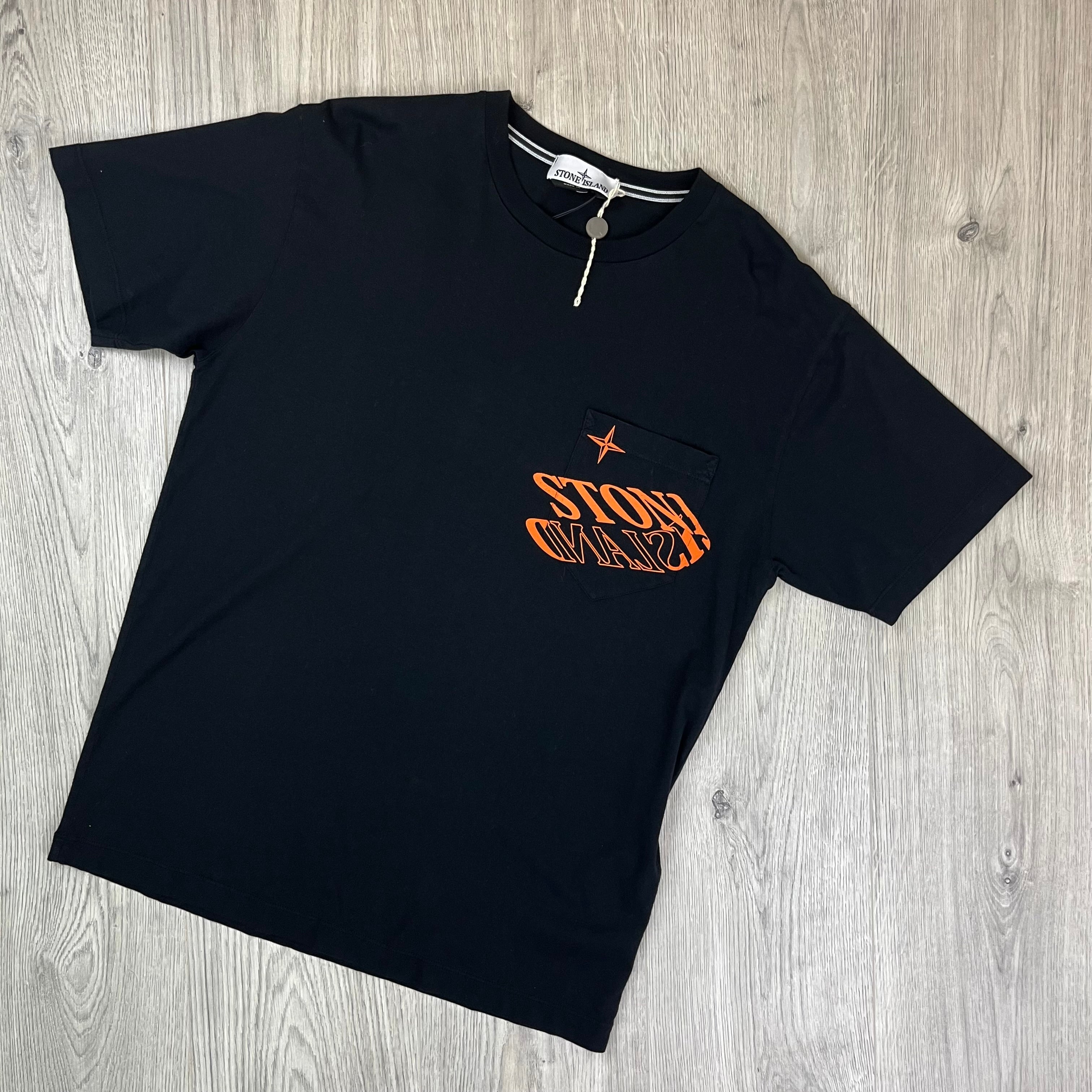 Stone Island Printed T-Shirt - Black