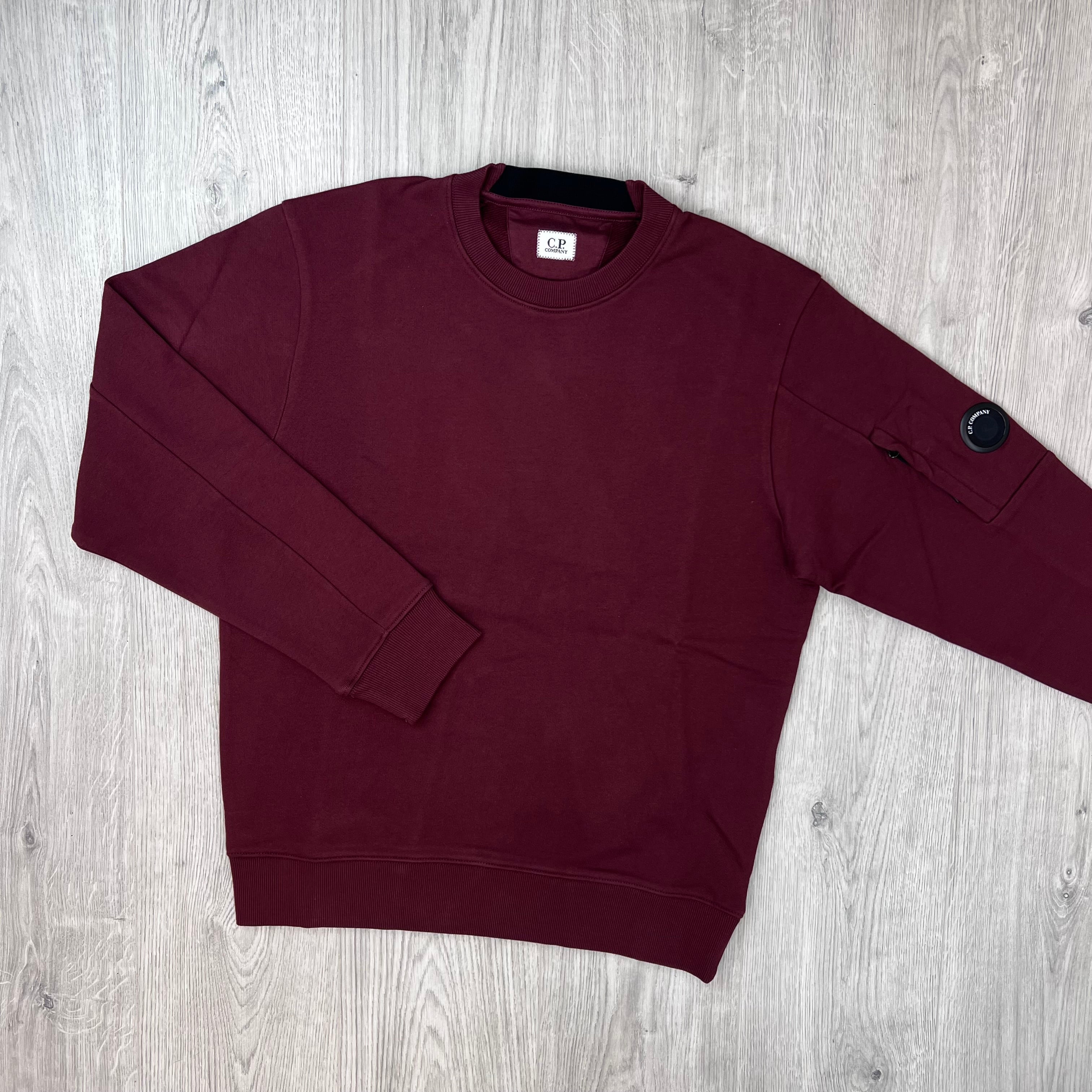 CP Company Raised Fleece Sweatshirt - Andorra Red