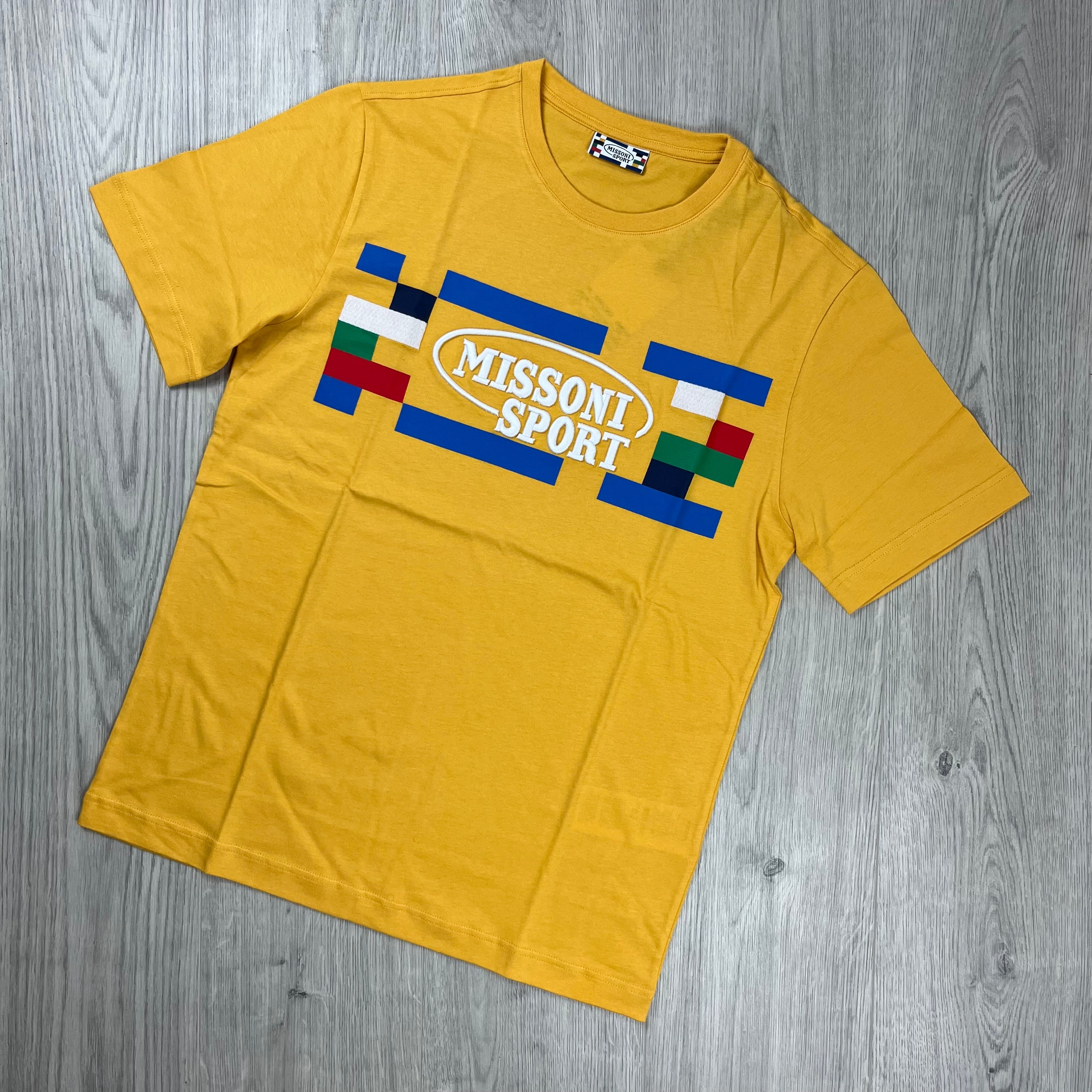 Missoni Sport T-shirt in Yellow. On sale at Open Attire.