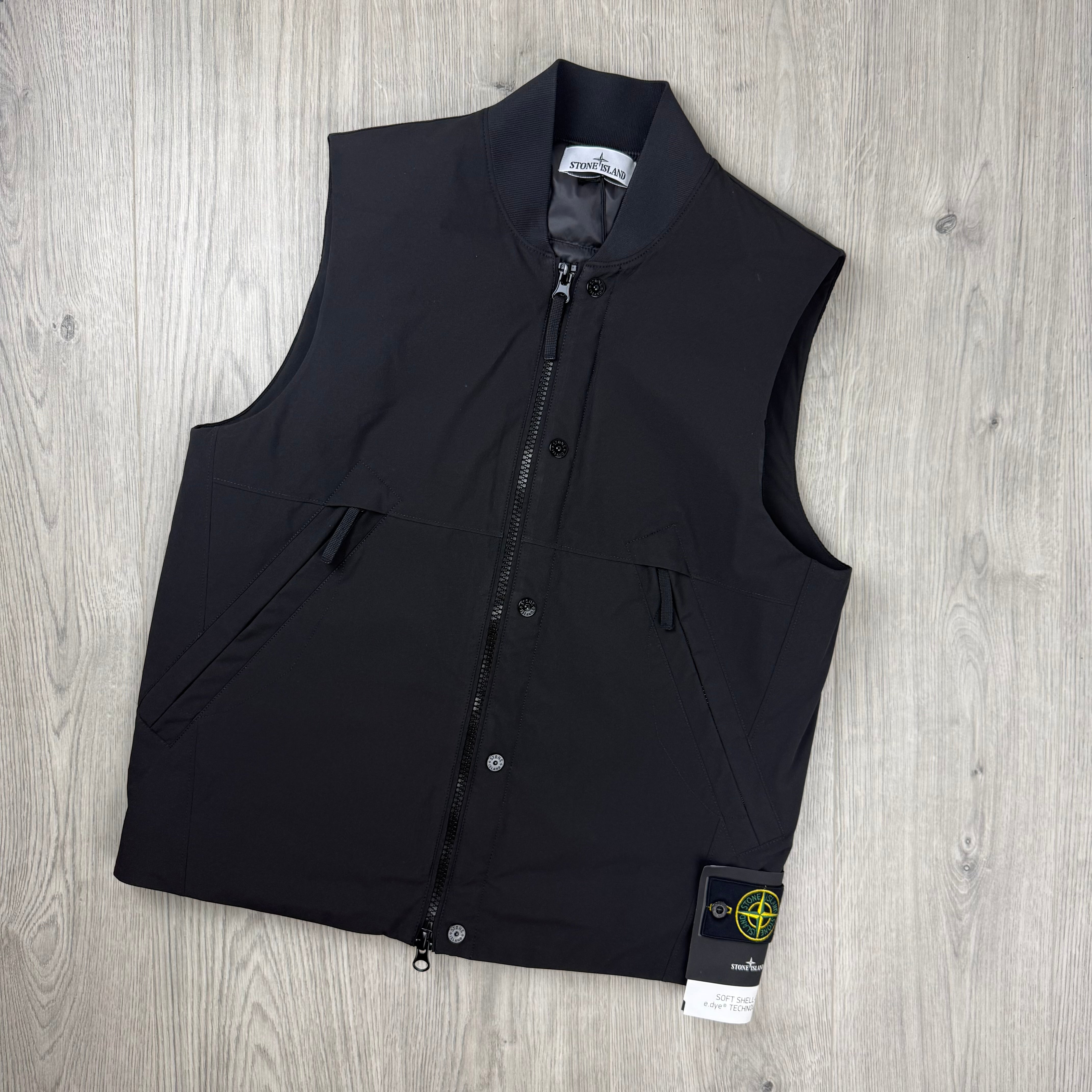Stone Island Shell-R Gilet - Black