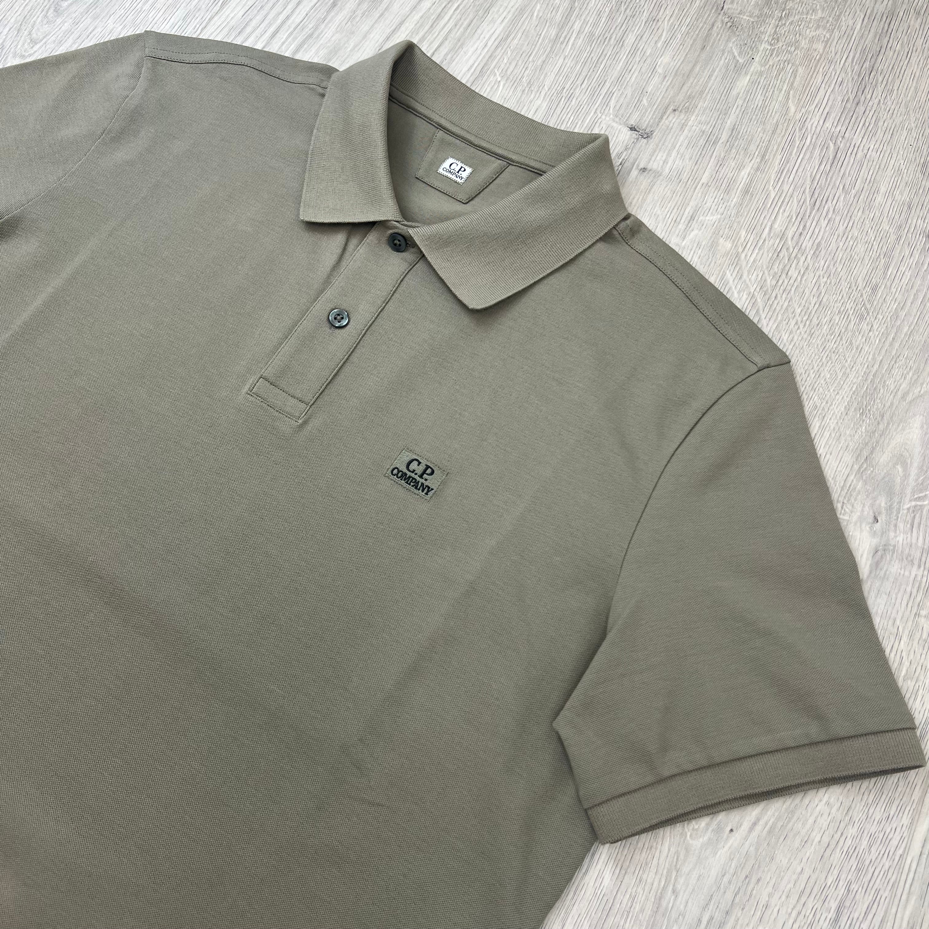 CP Company Piquet Polo Shirt - Fallen Rock