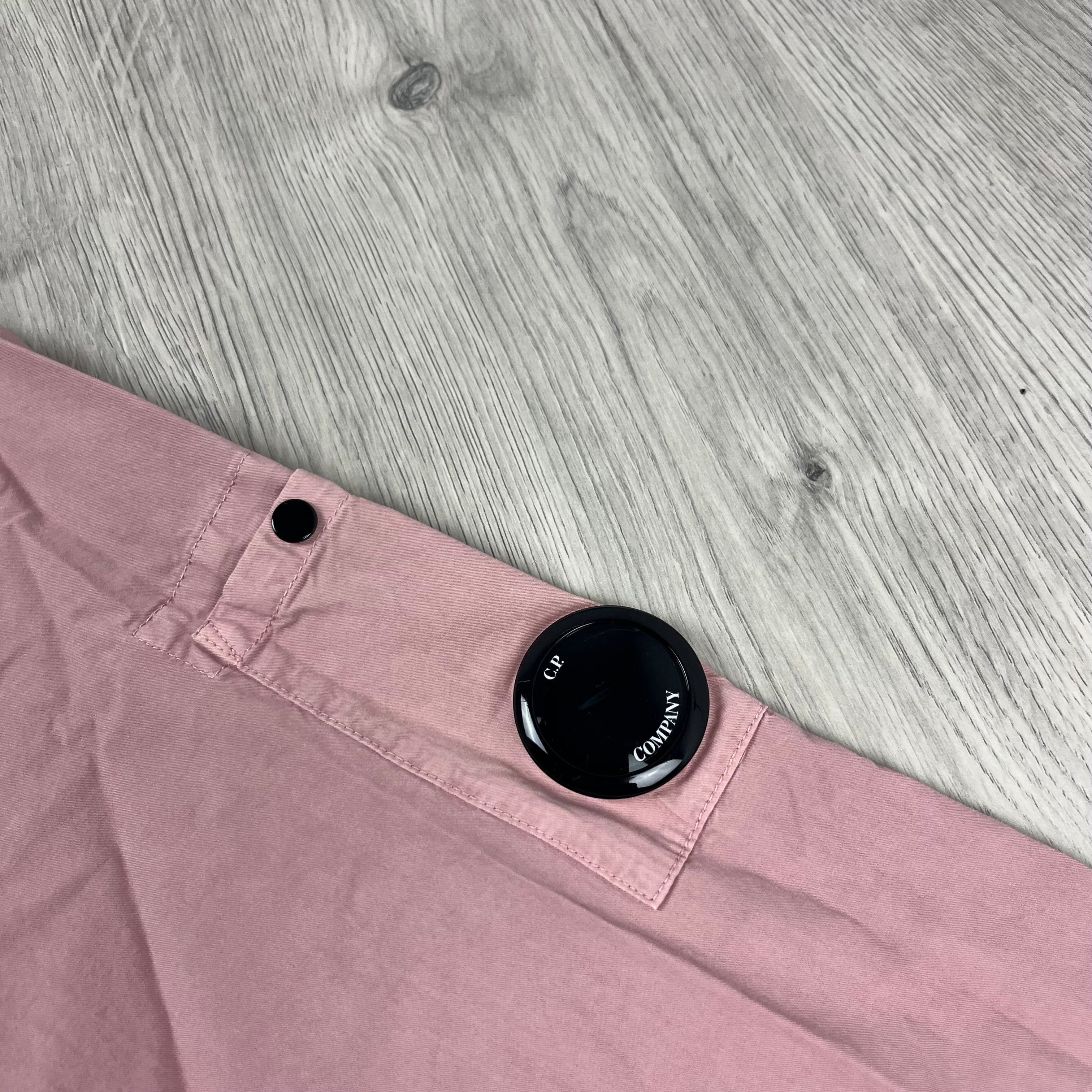 CP Company Zip Overshirt - Misty Rose