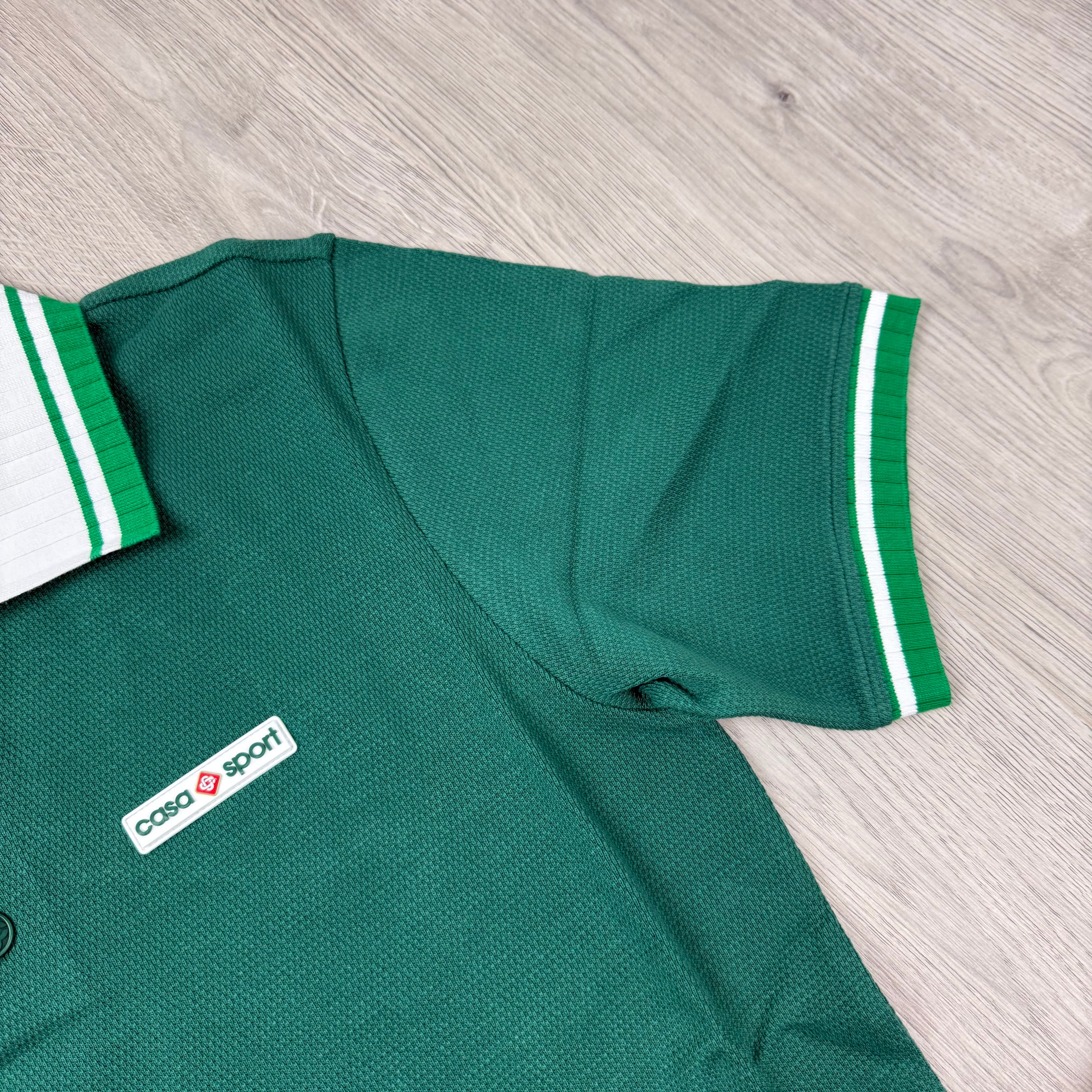 Casablanca Textured Polo Shirt - Evergreen