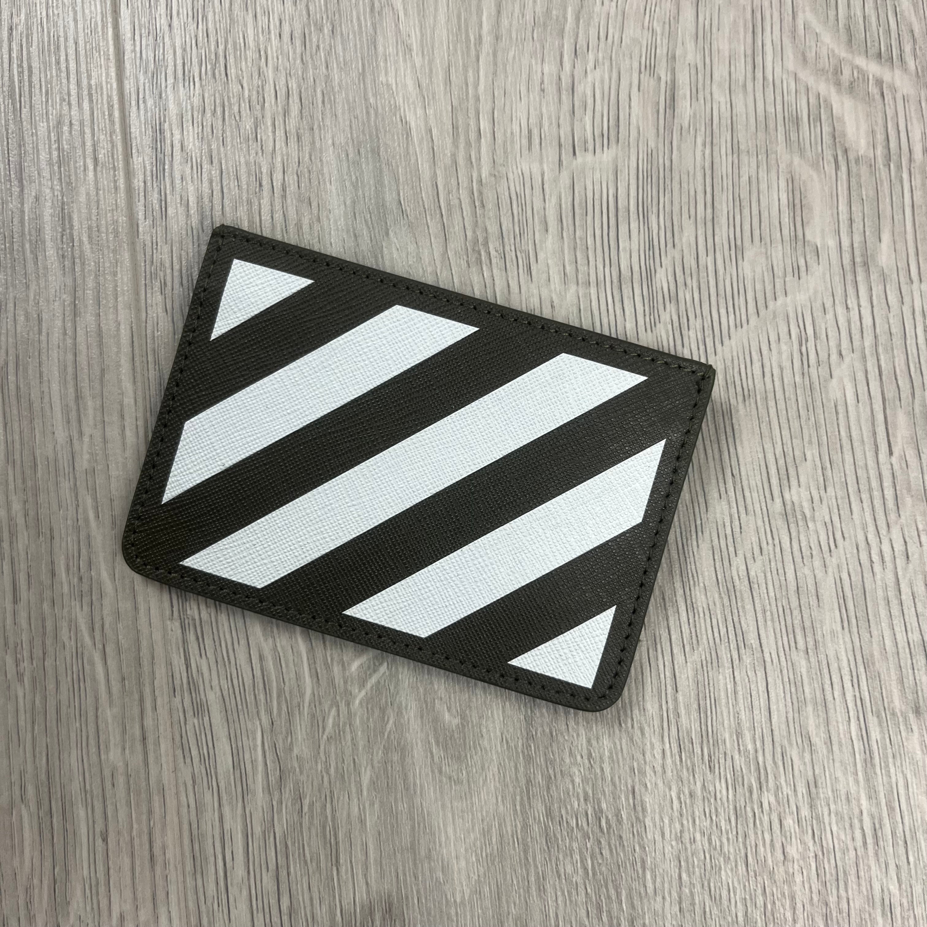 Off-White Printed Cardholder - Khaki