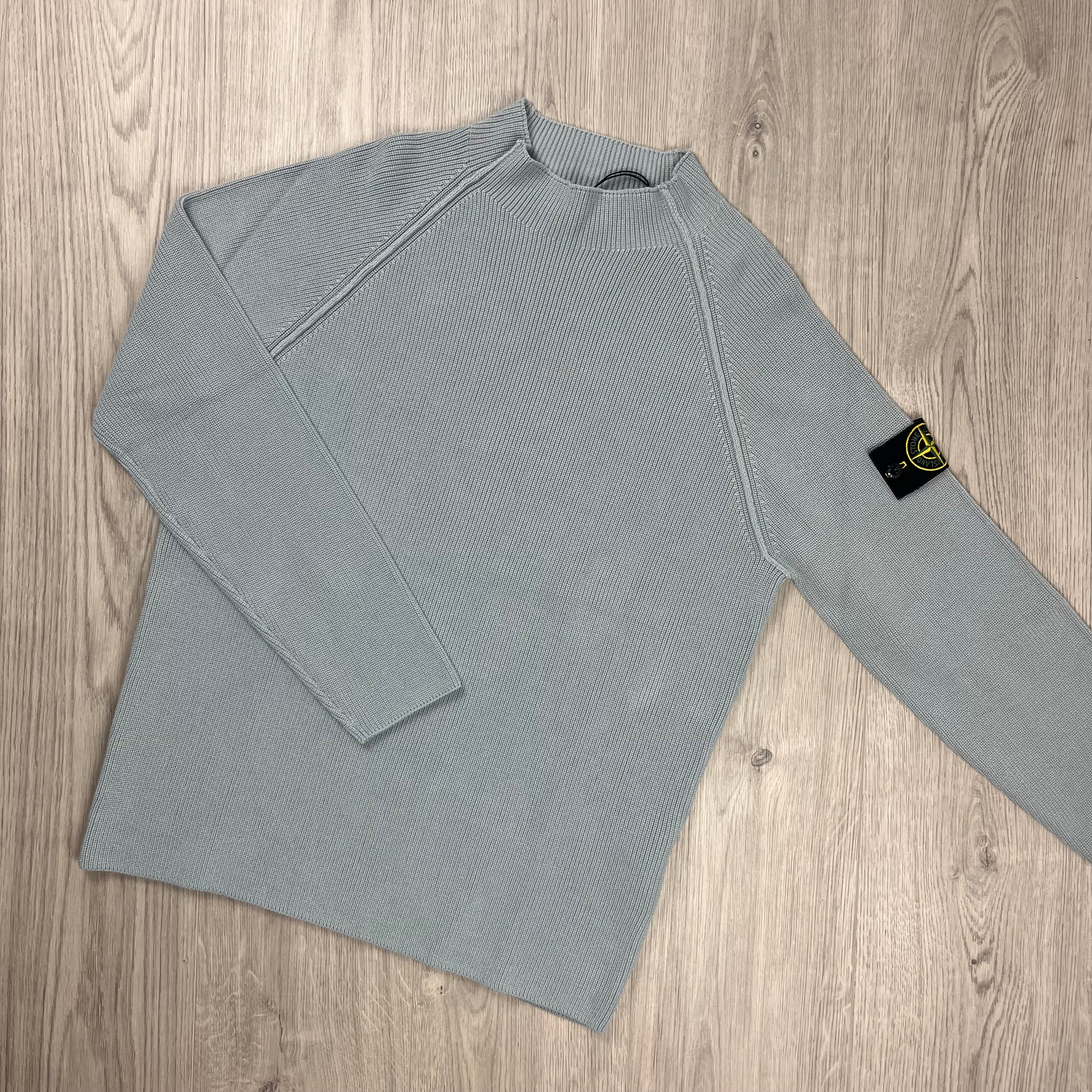 Stone Island Knit Sweatshirt - Sky Blue