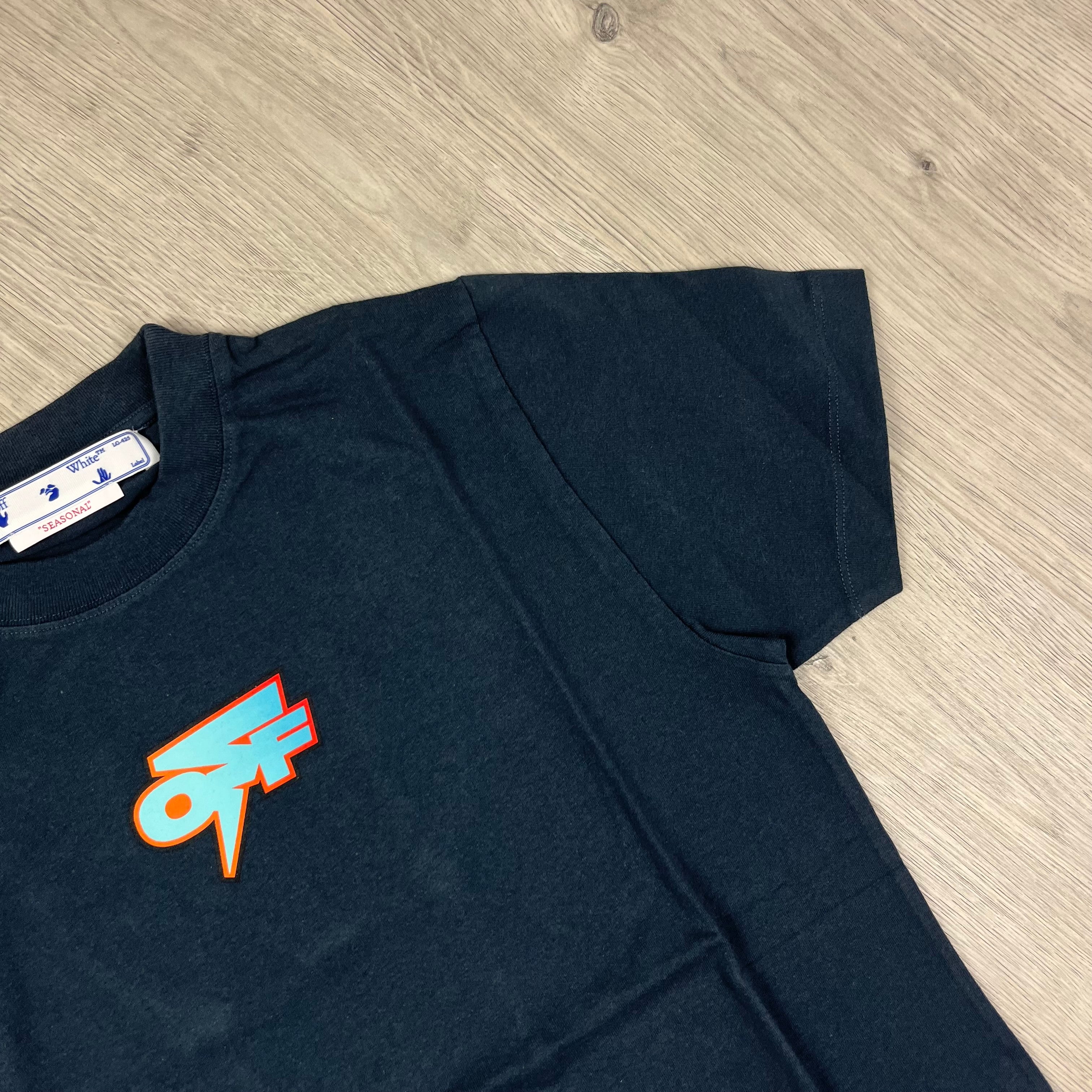 Off-White Thunder T-Shirt - Navy