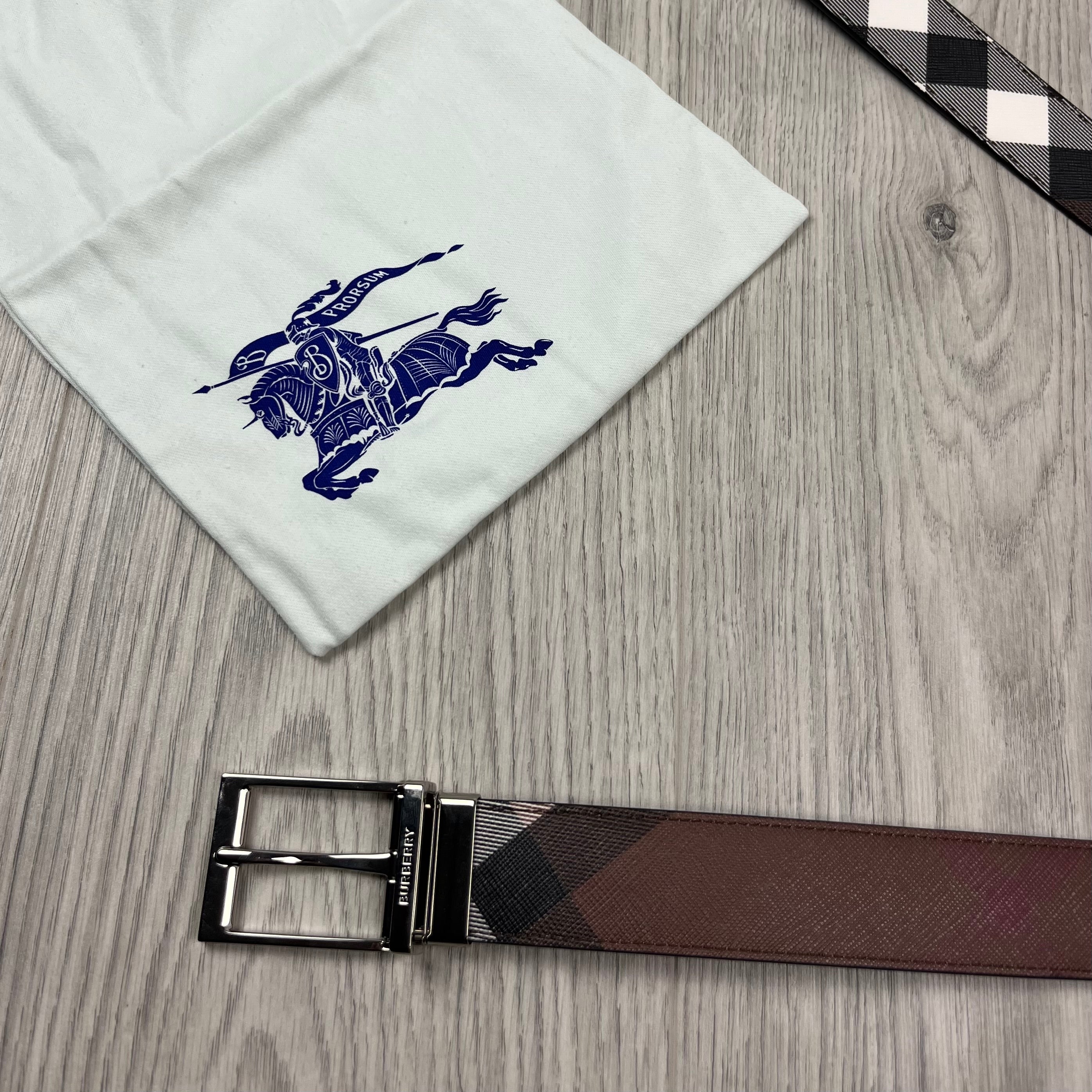 Burberry Reversible Louis Belt - Birch Brown