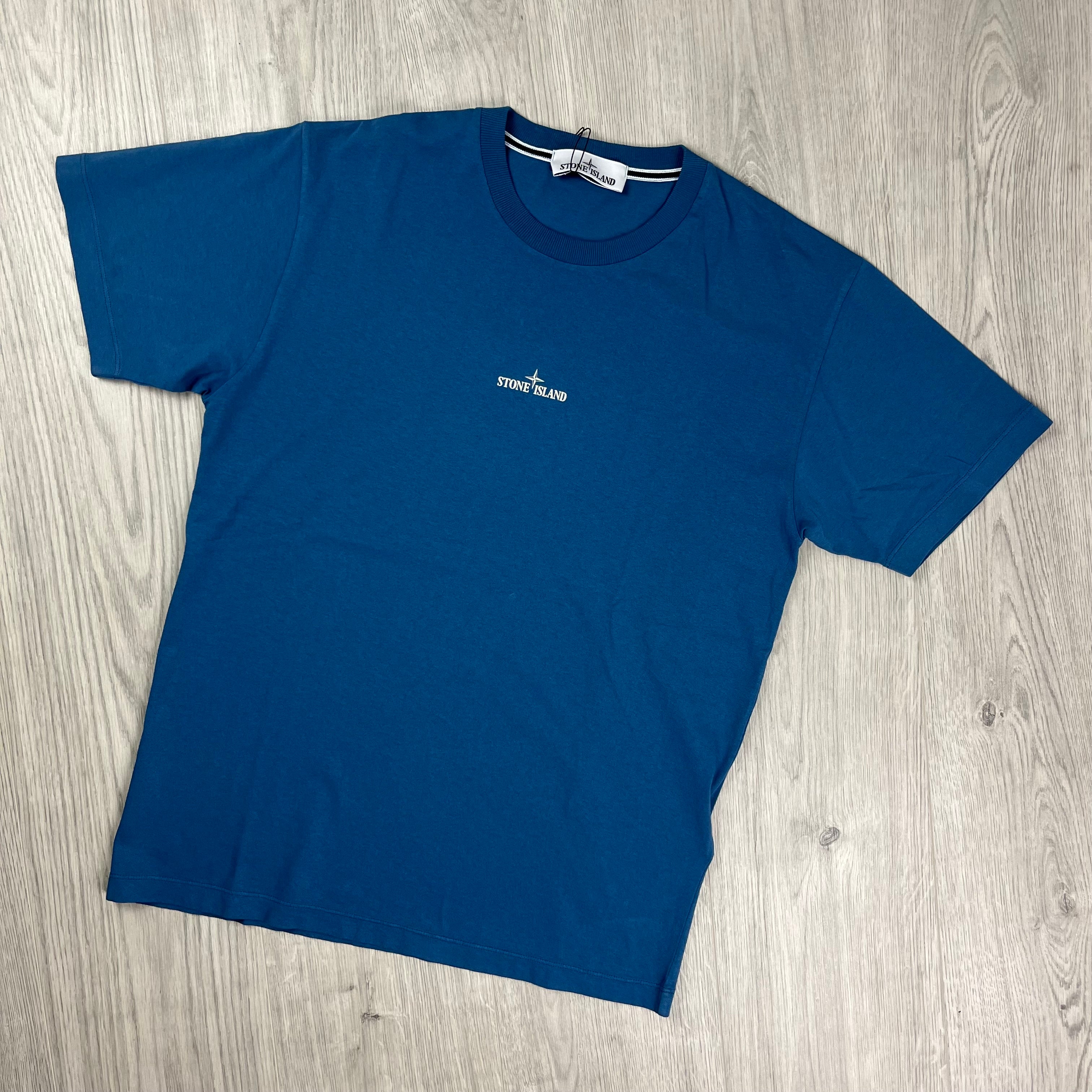 Stone Island Printed T-Shirt - Avio Blue