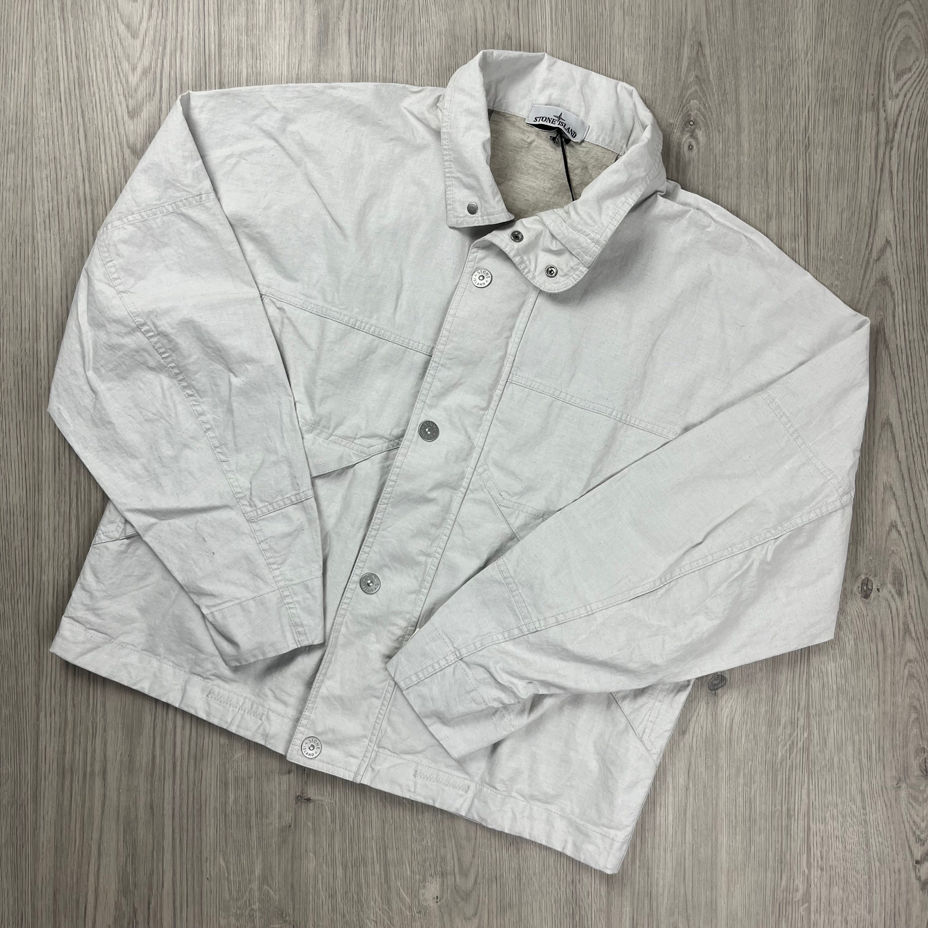 Stone Island Marina Linen Jacket - White