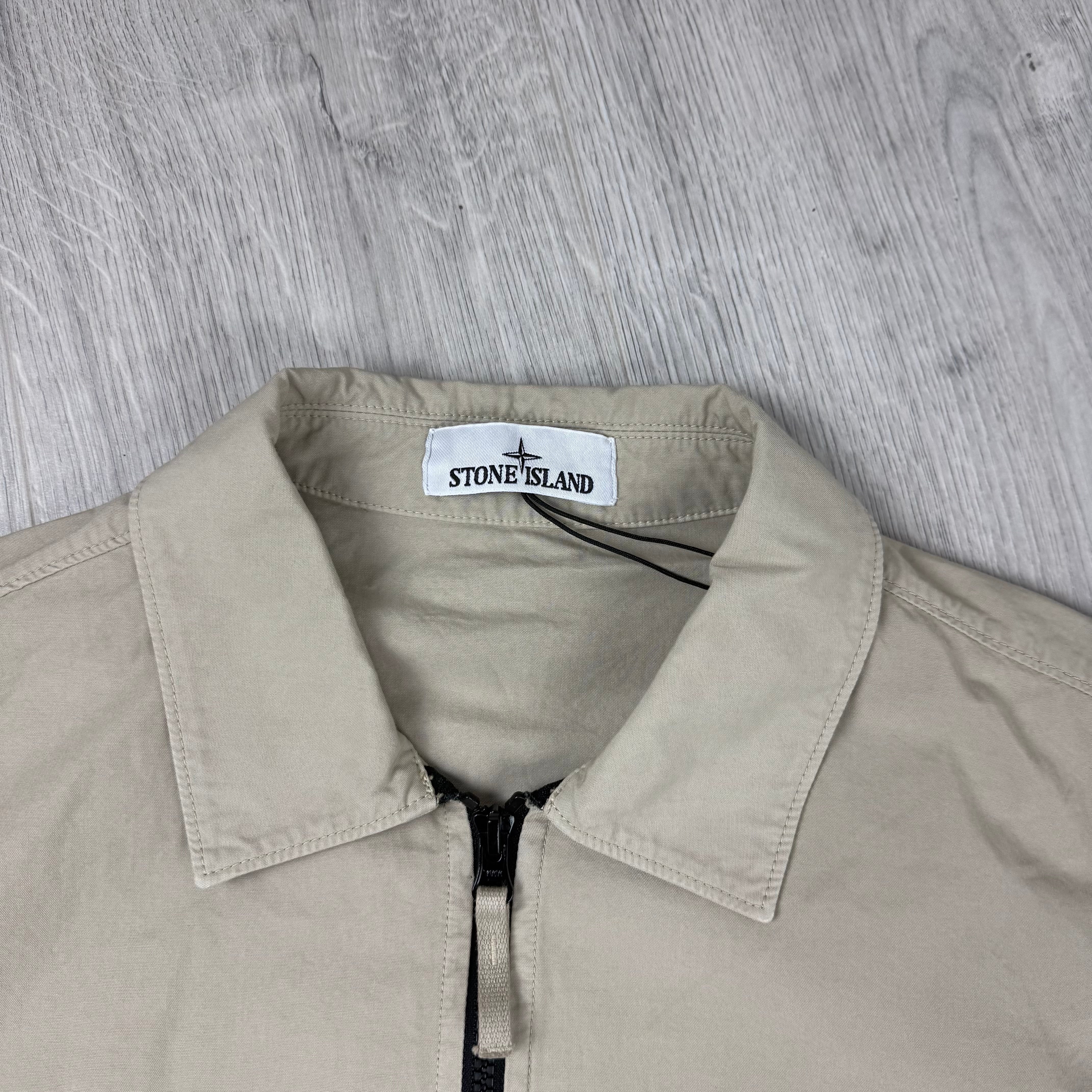 Stone Island Zip Overshirt - Desert