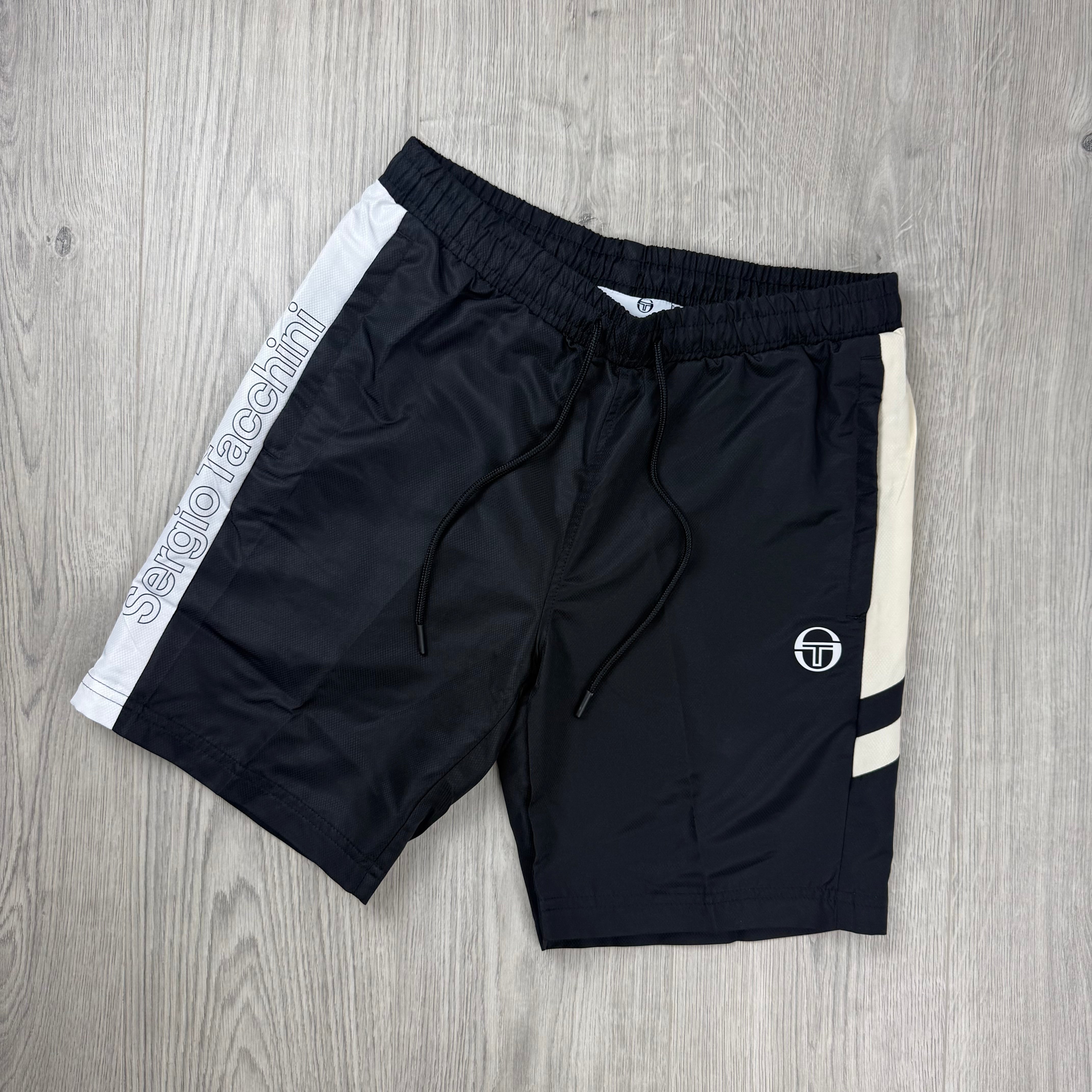 Sergio Tacchini 'Alettone PL' Jersey Shorts - Black