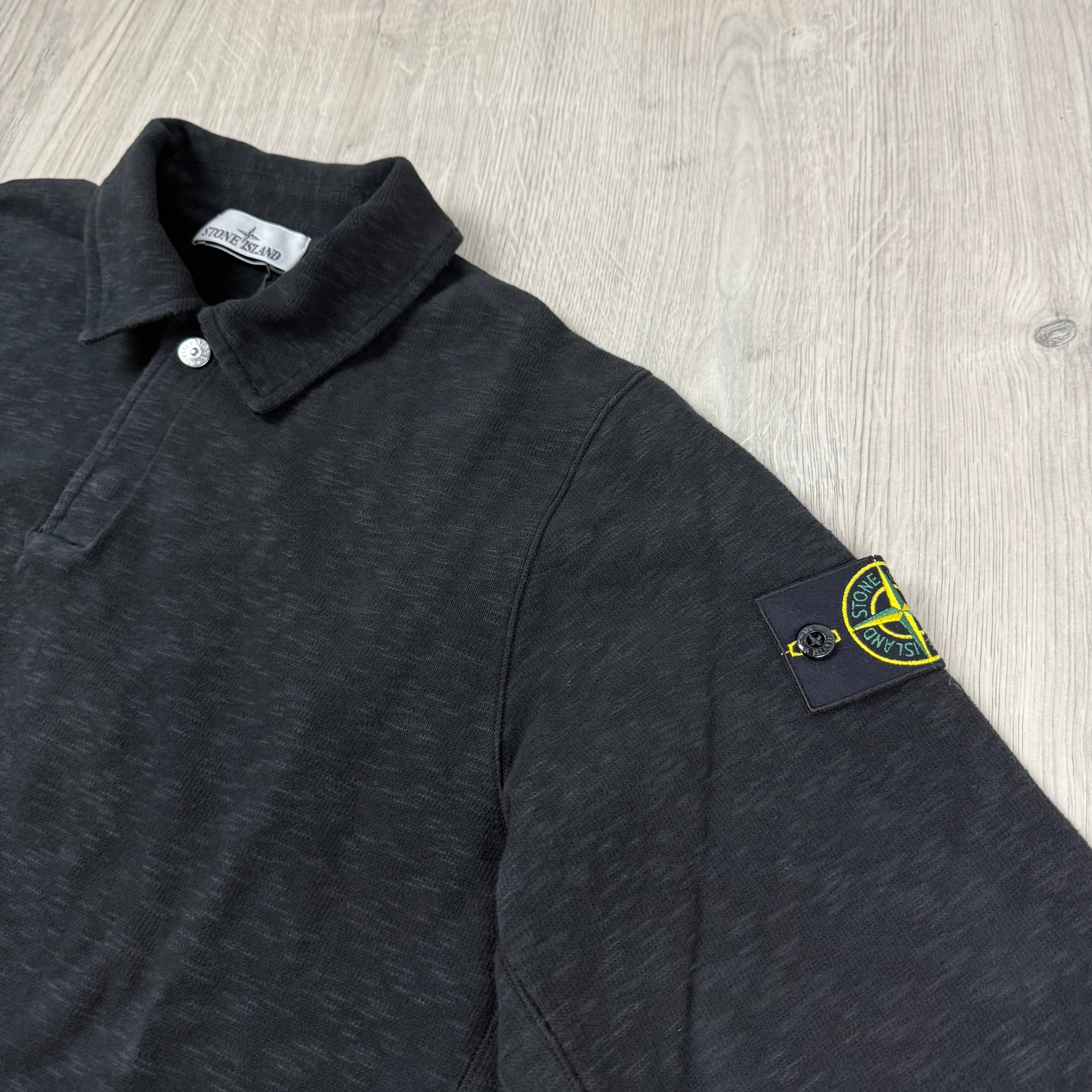 Stone Island Polo Sweatshirt - Black