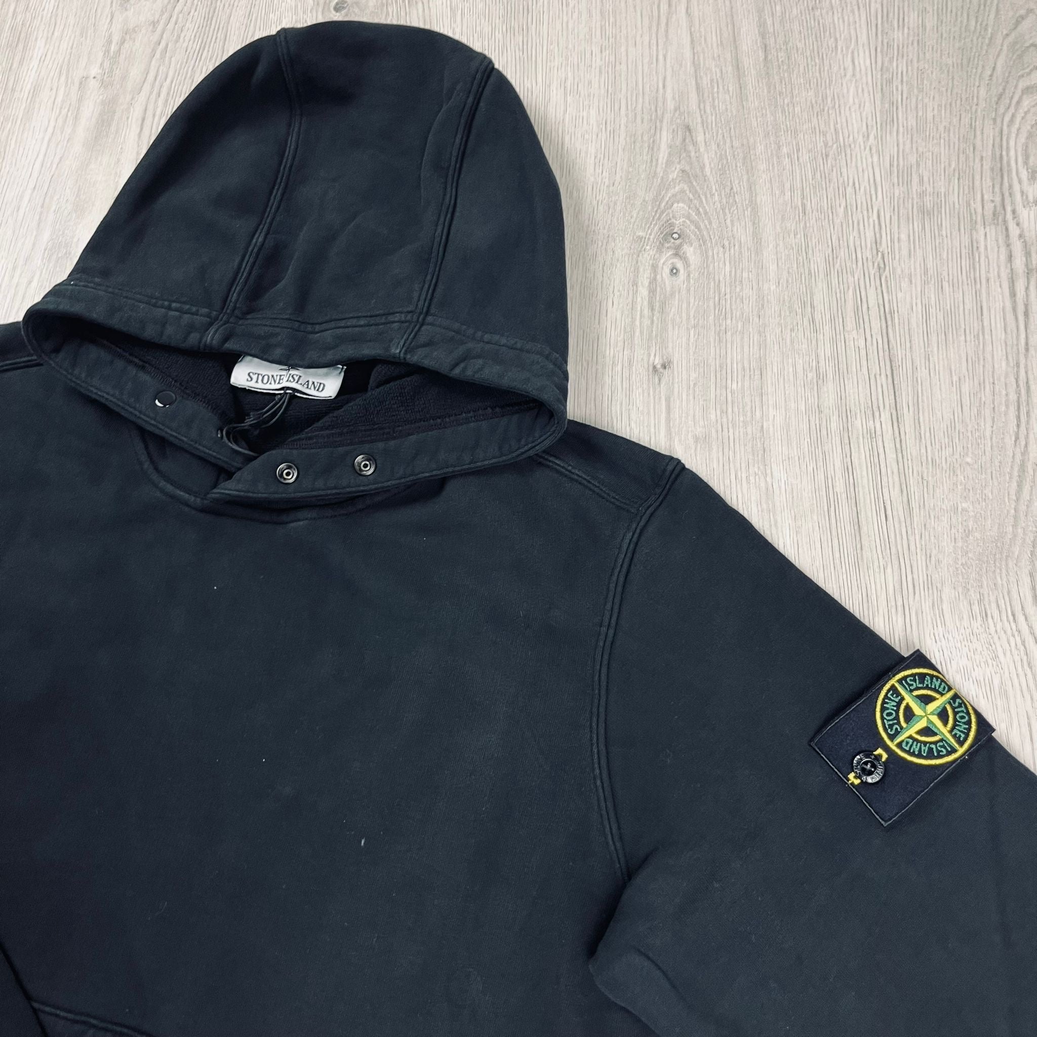 Stone Island Dyed Hoodie - Black