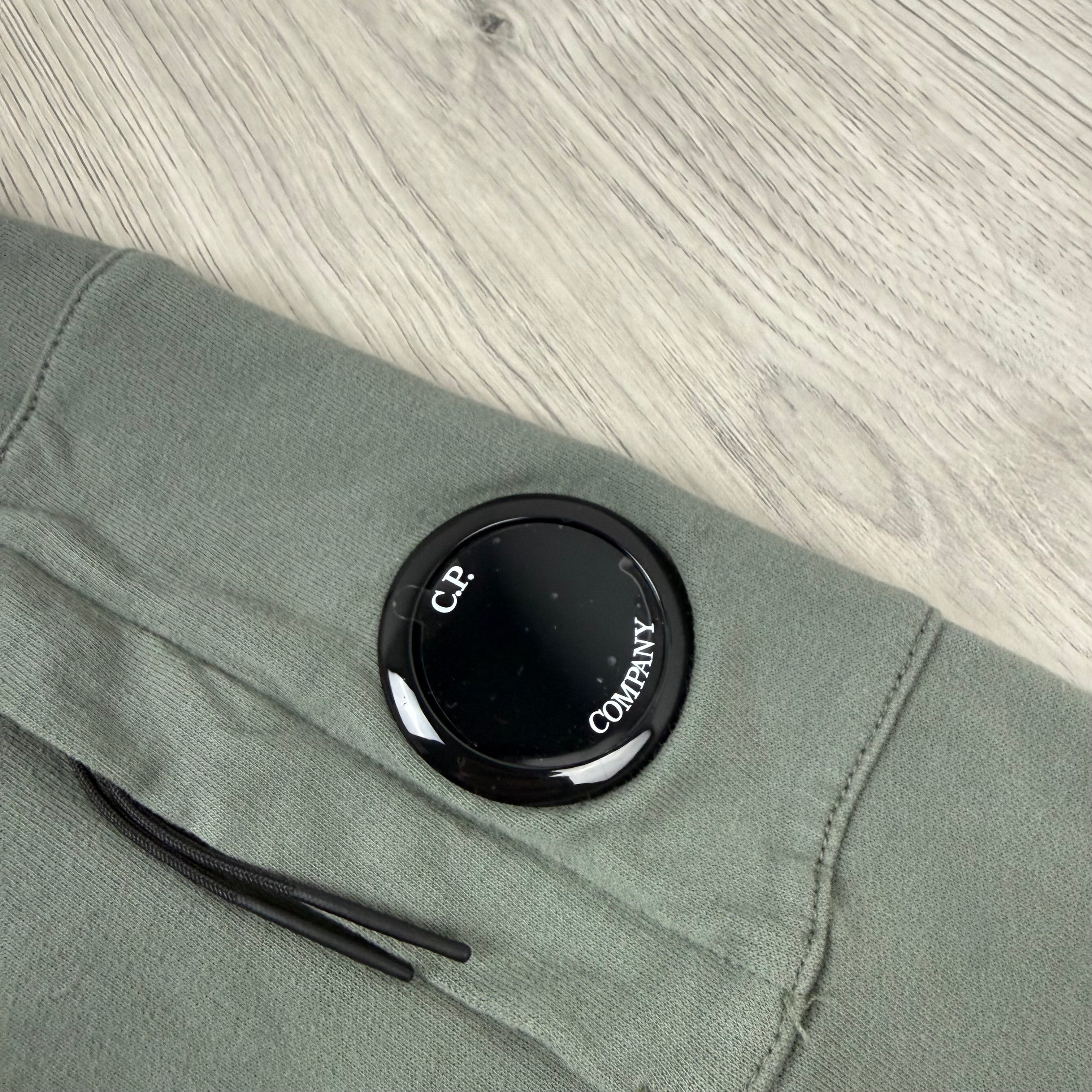 CP Company Light Fleece Zip Hoodie - Gunmetal