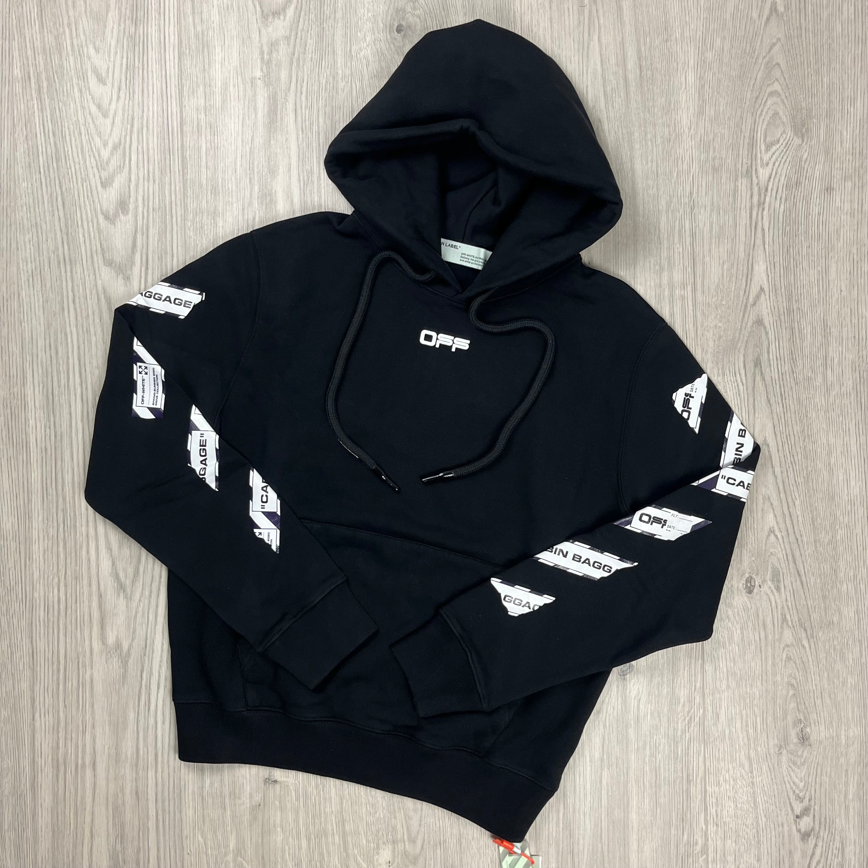 Off-White Tape Hoodie - Black