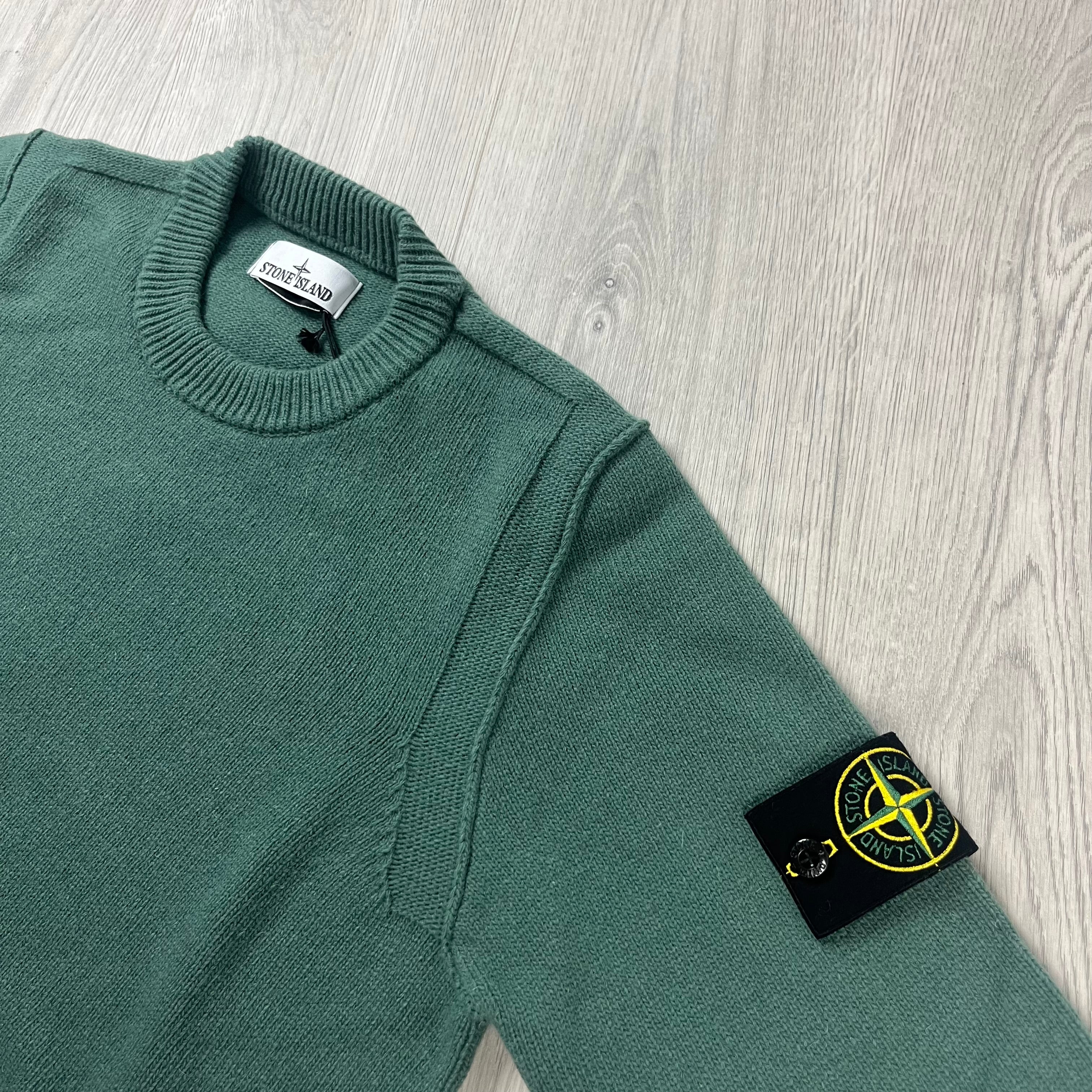 Stone Island Knit Sweatshirt - Sage Green