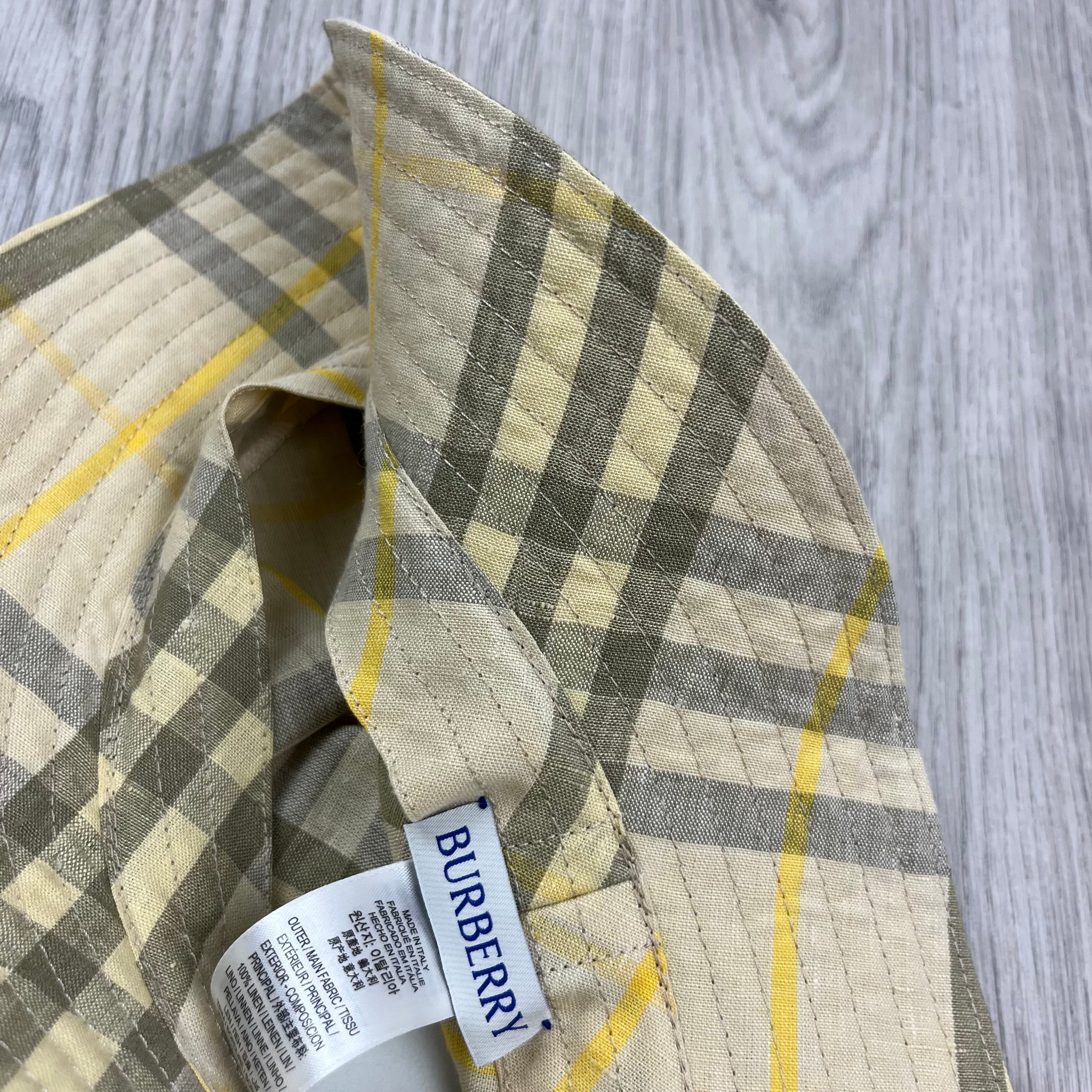Burberry Linen Bucket Hat - Wheat