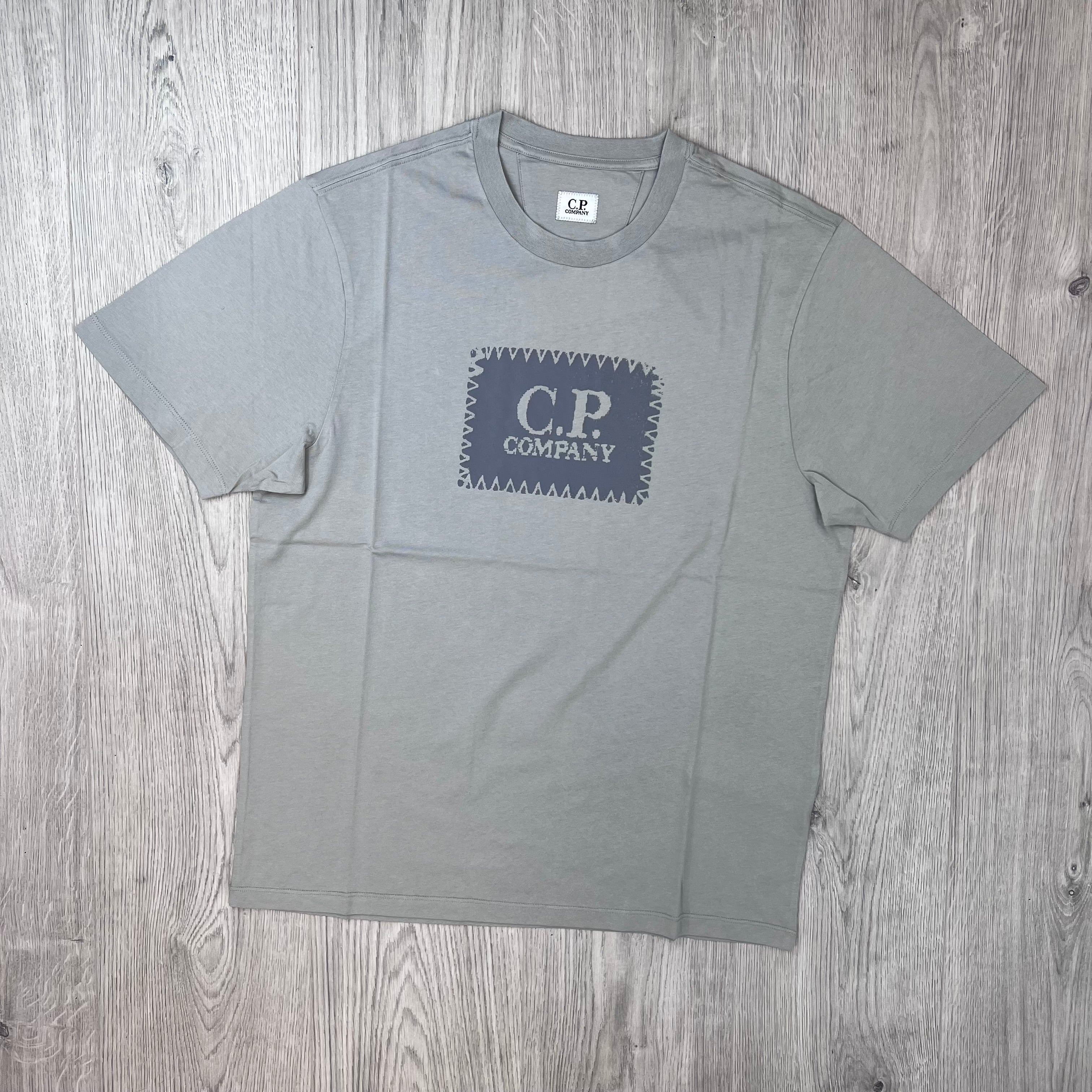 CP Company Stamp T-Shirt - Flint Grey