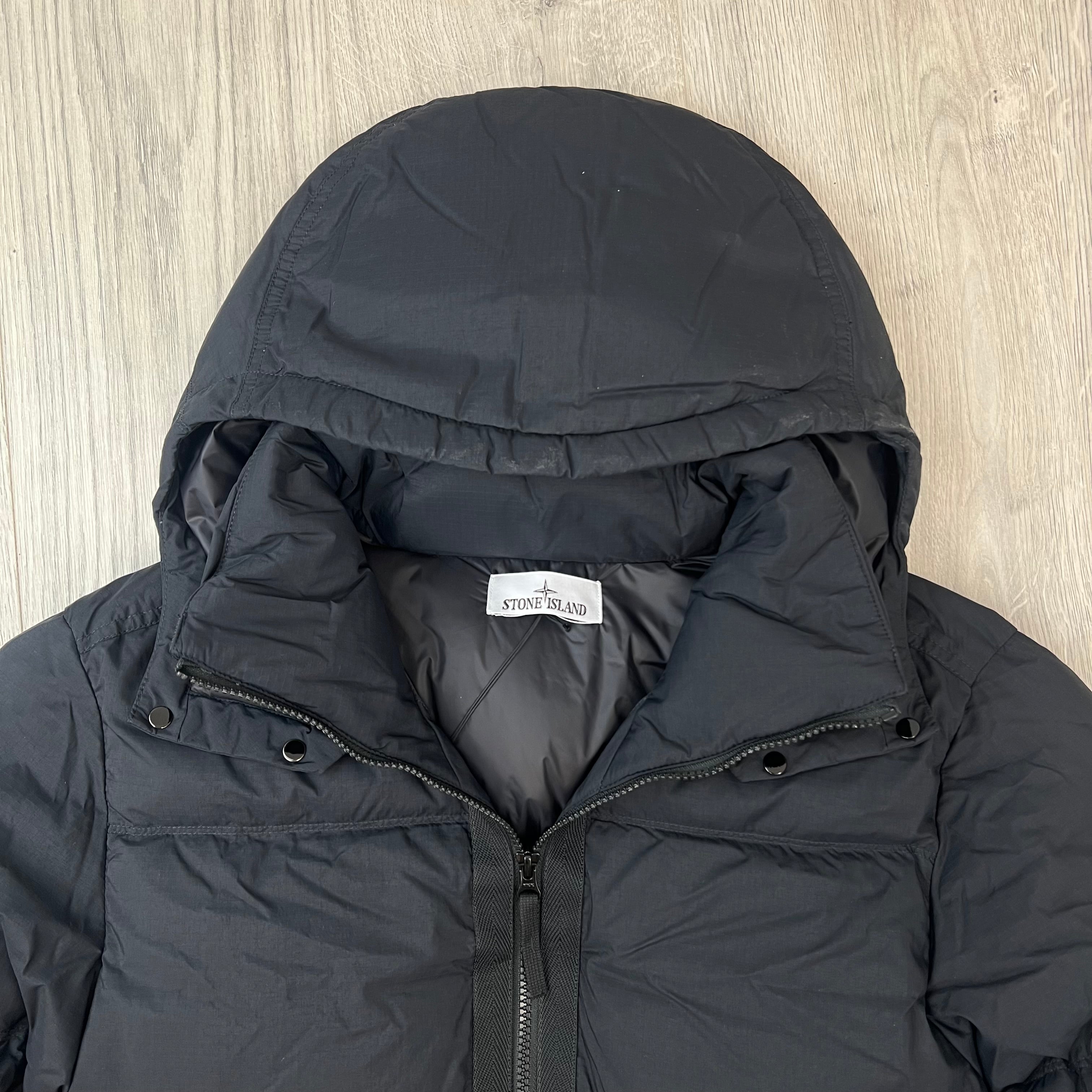 Stone Island Ripstop Down Jacket - Black