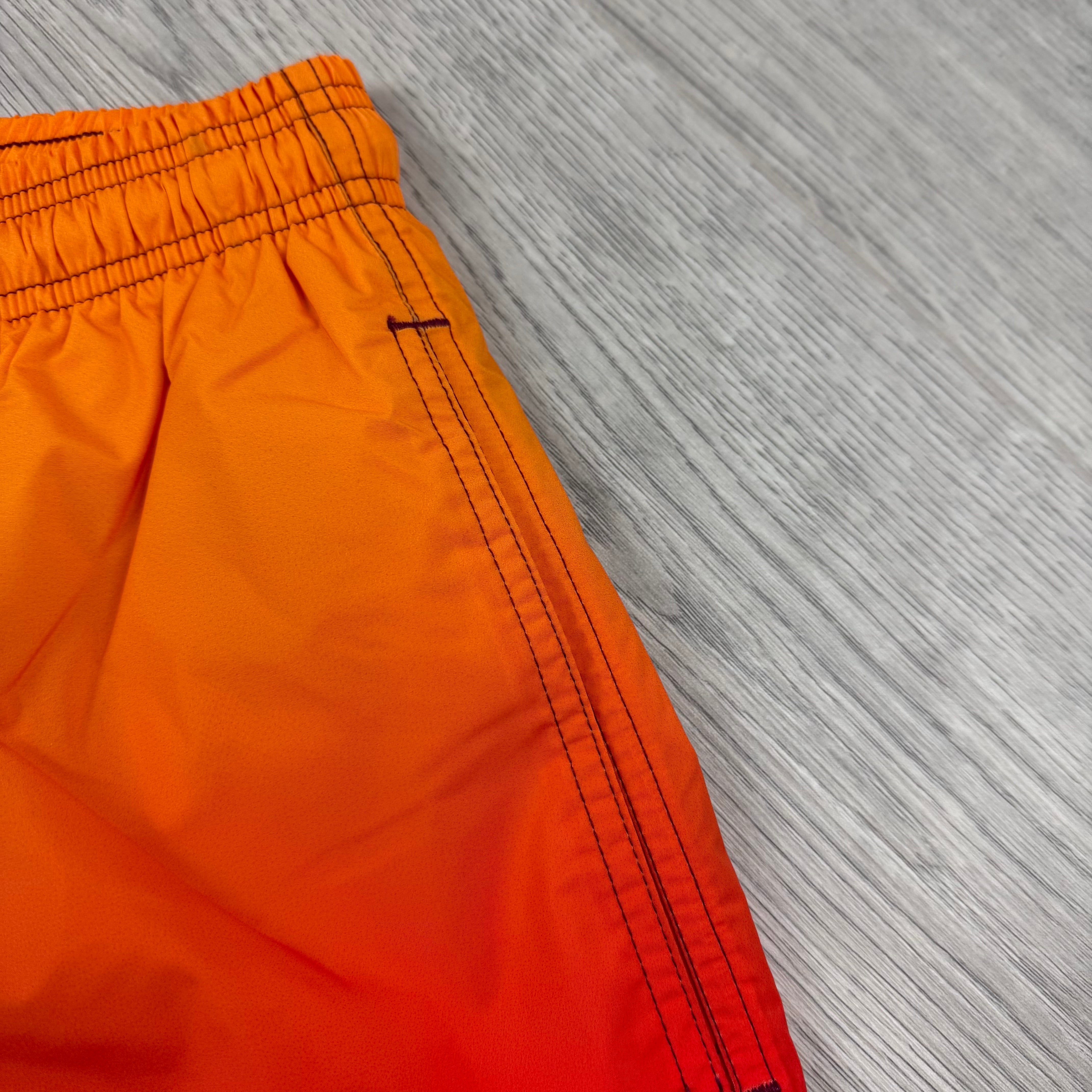 Sandbanks 'Sunset Gradient' Swim Shorts - Red/Orange