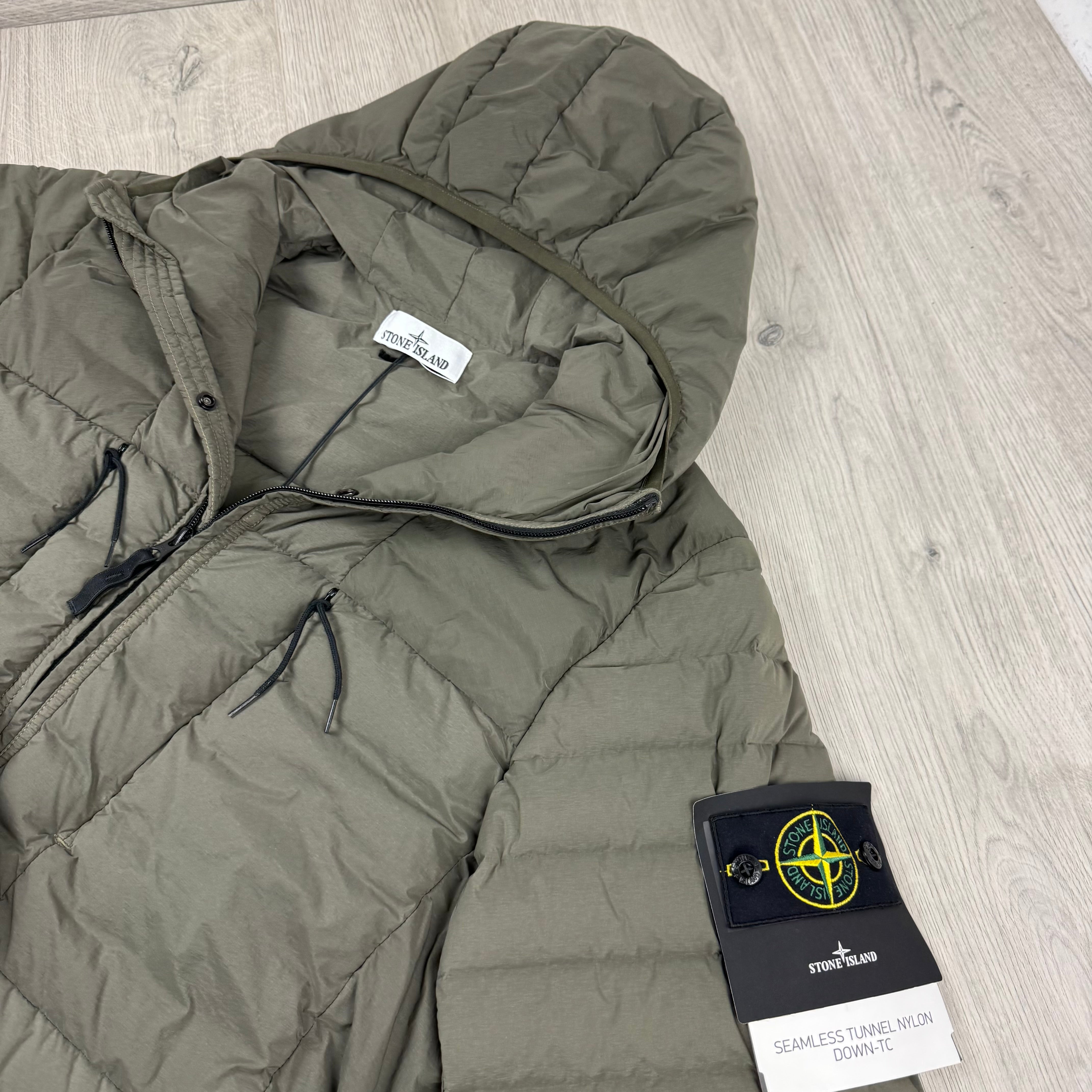 Stone Island Seamless Down Jacket - Military