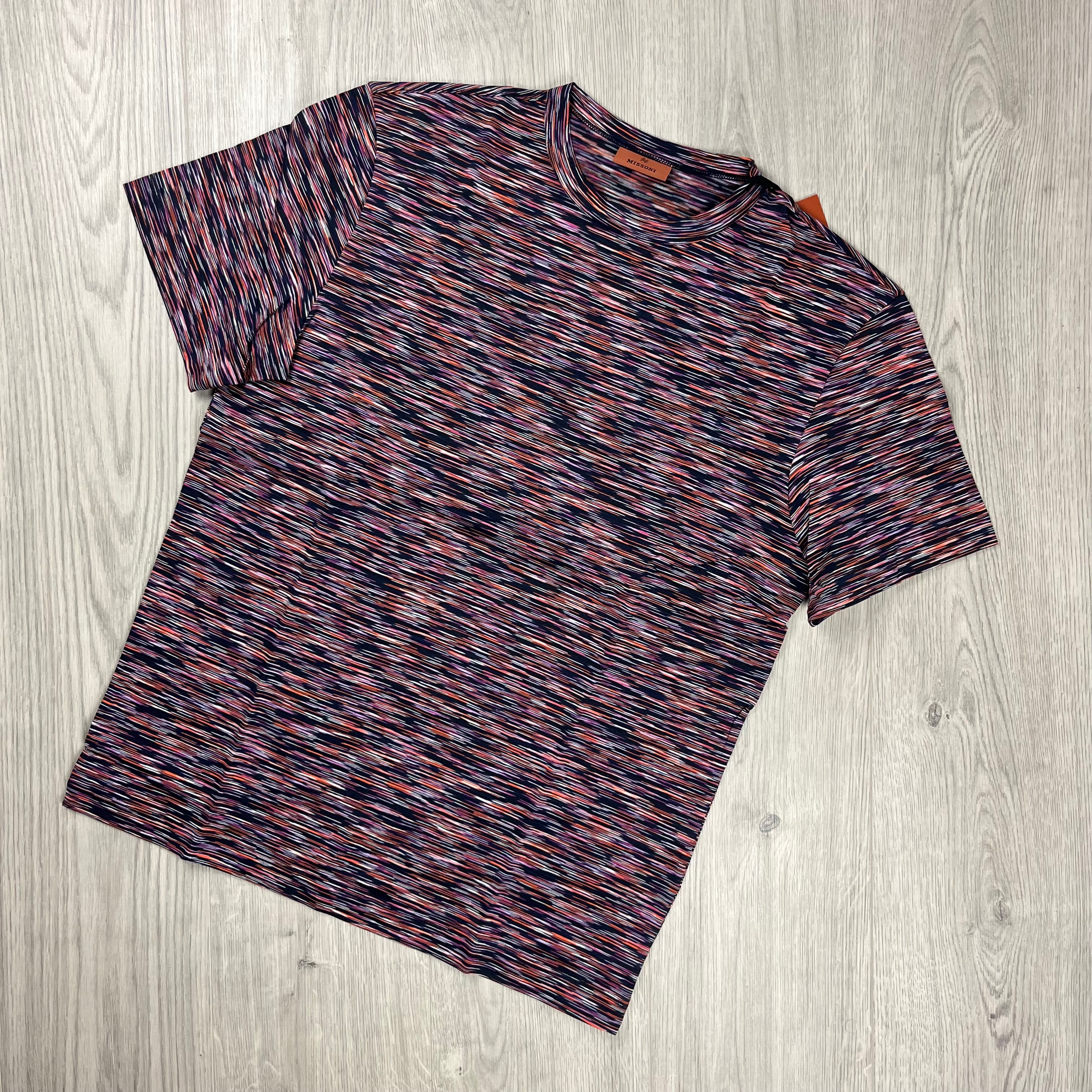 Missoni Striped T-shirt in Multi Colour. On sale at Open Attire.