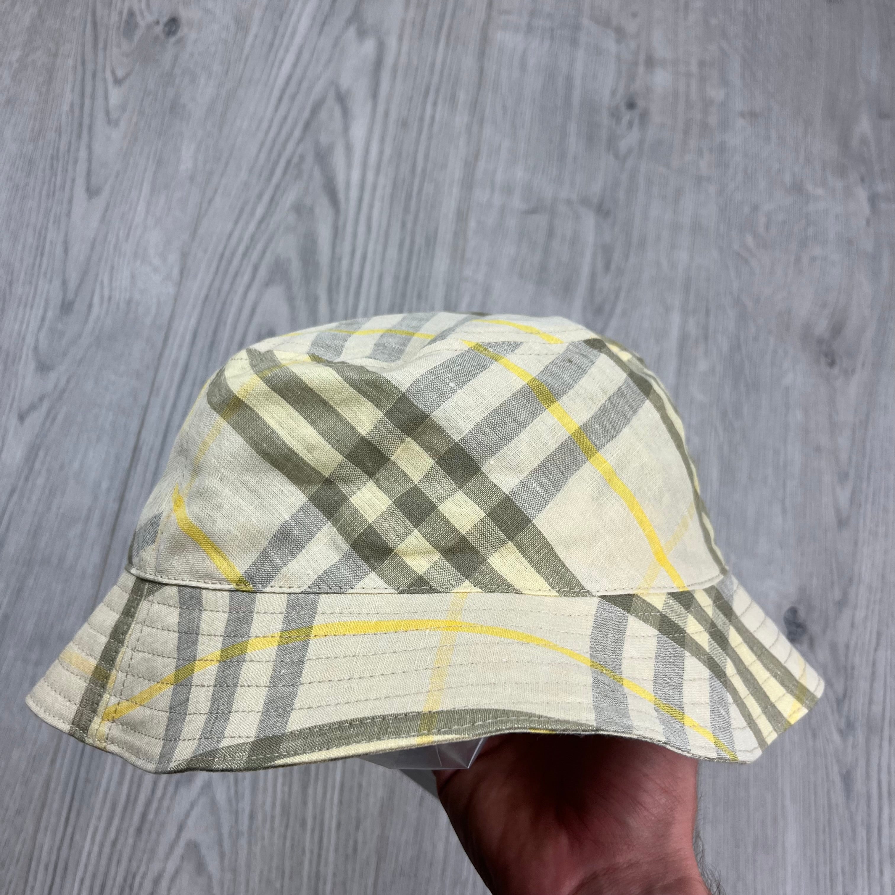 Burberry Linen Bucket Hat - Wheat