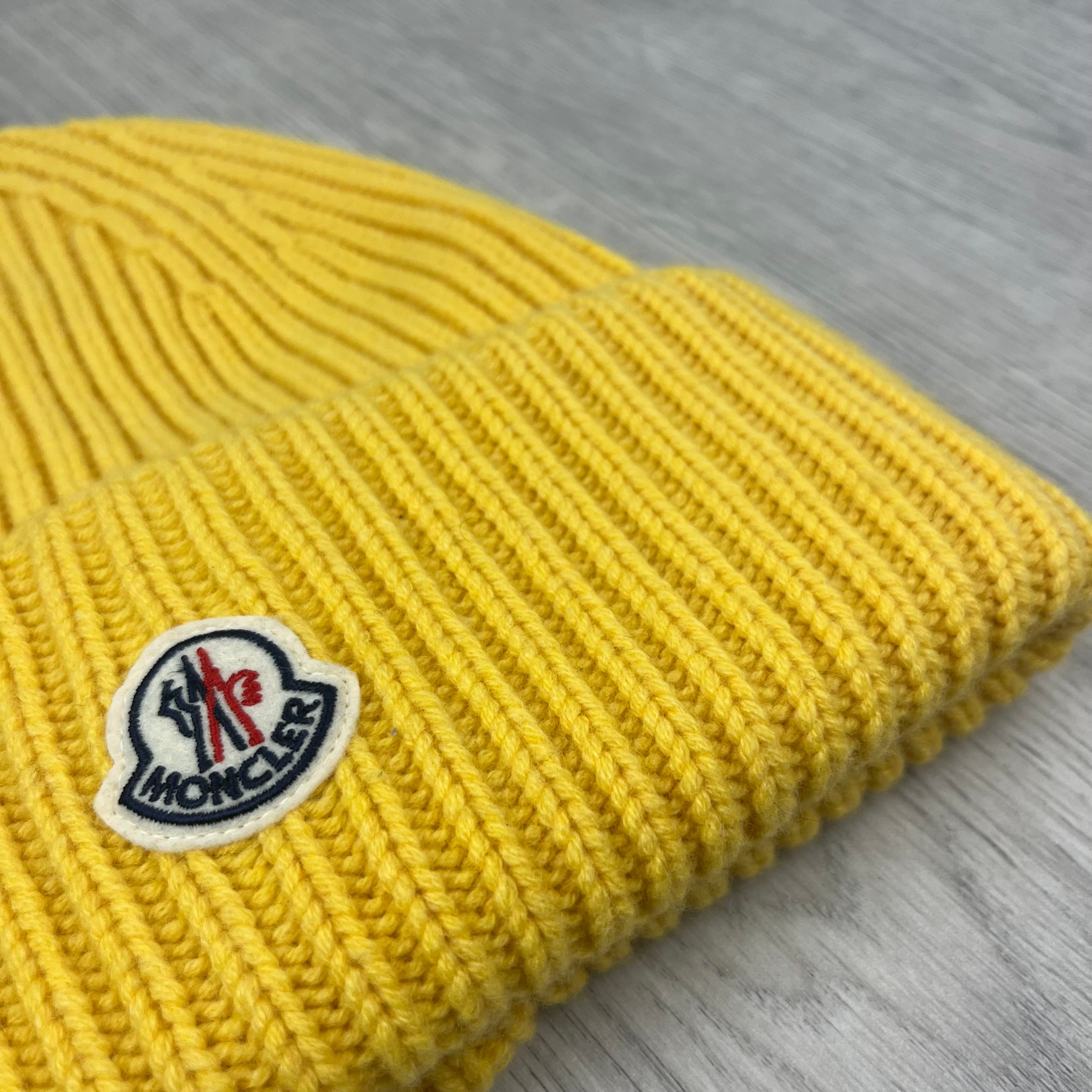 Moncler Knit Beanie - Yellow
