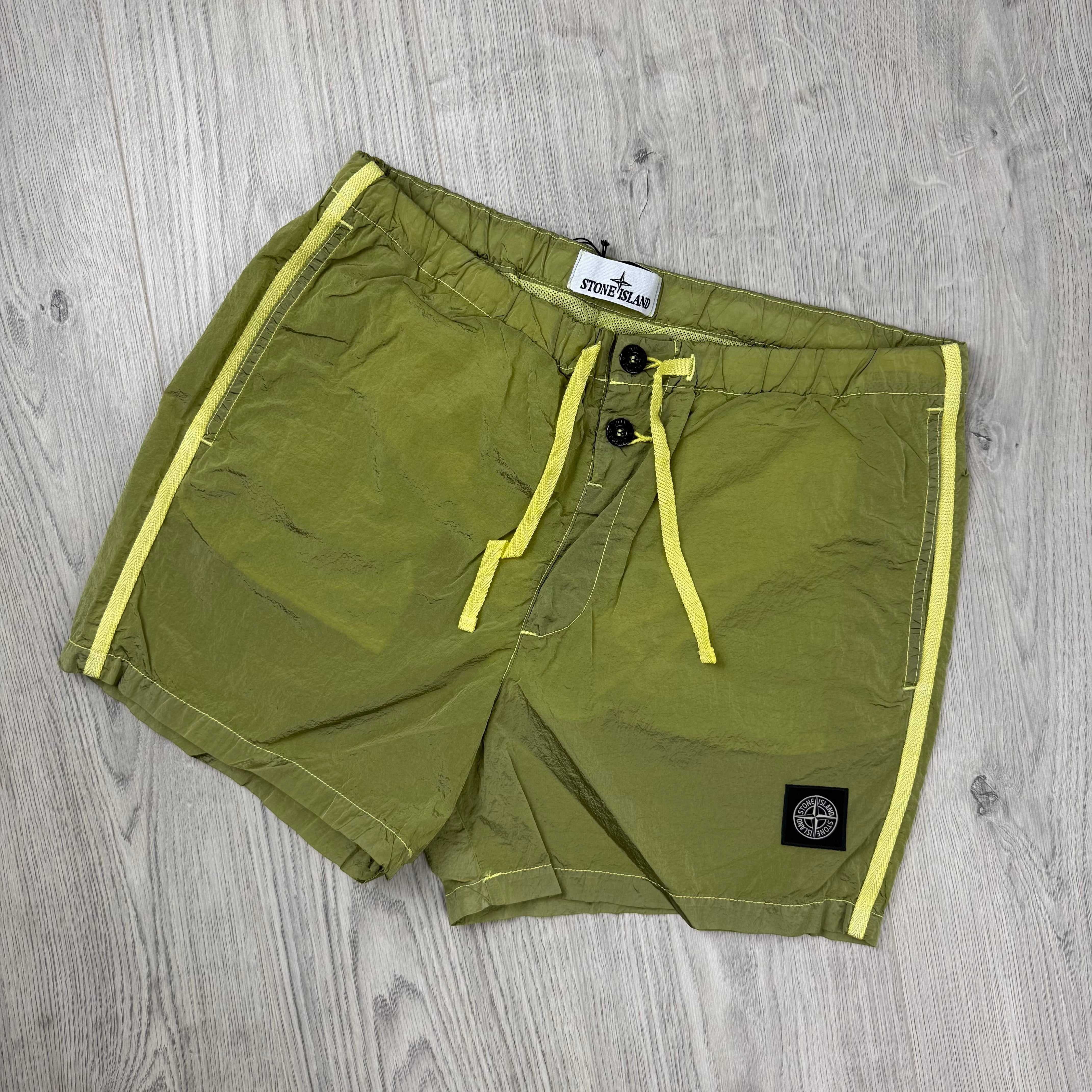 Stone Island Metal Swim Shorts - Lemon