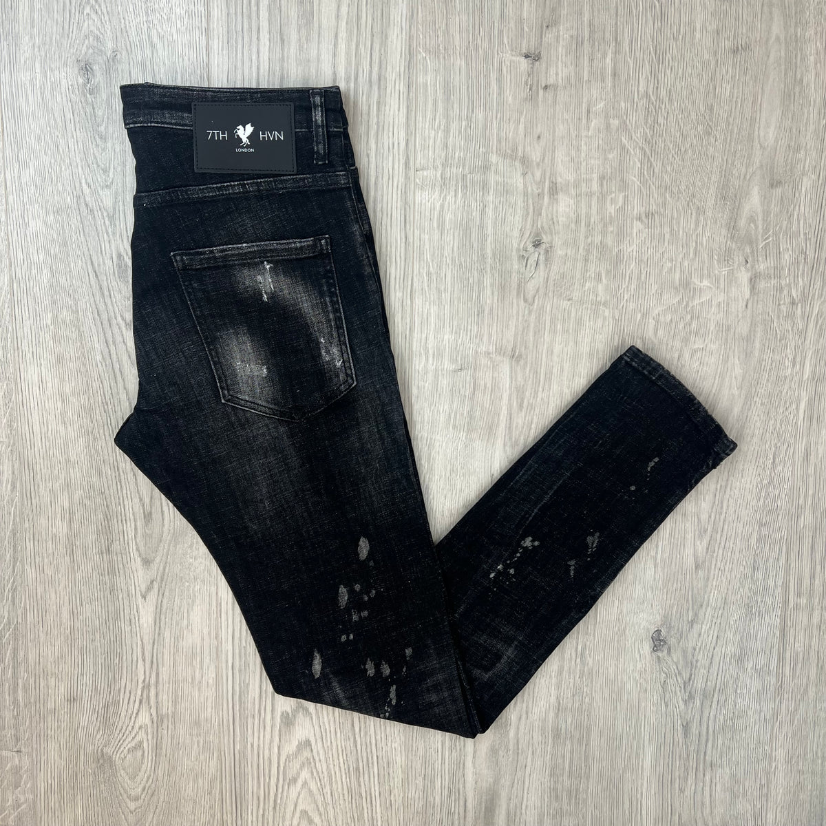 7TH HVN Slim Jeans - Black