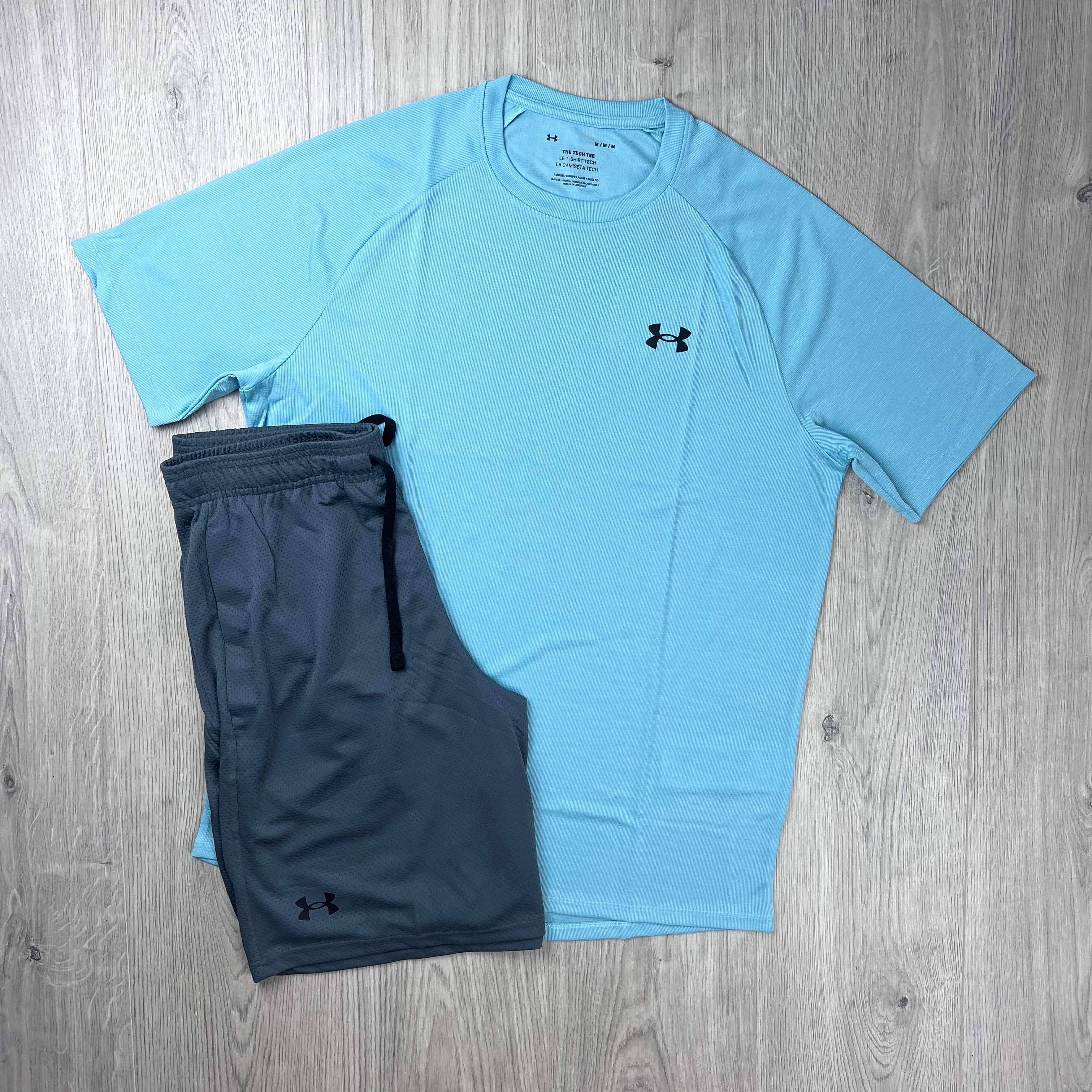 Under Armour Textured Set - Blue/Grey