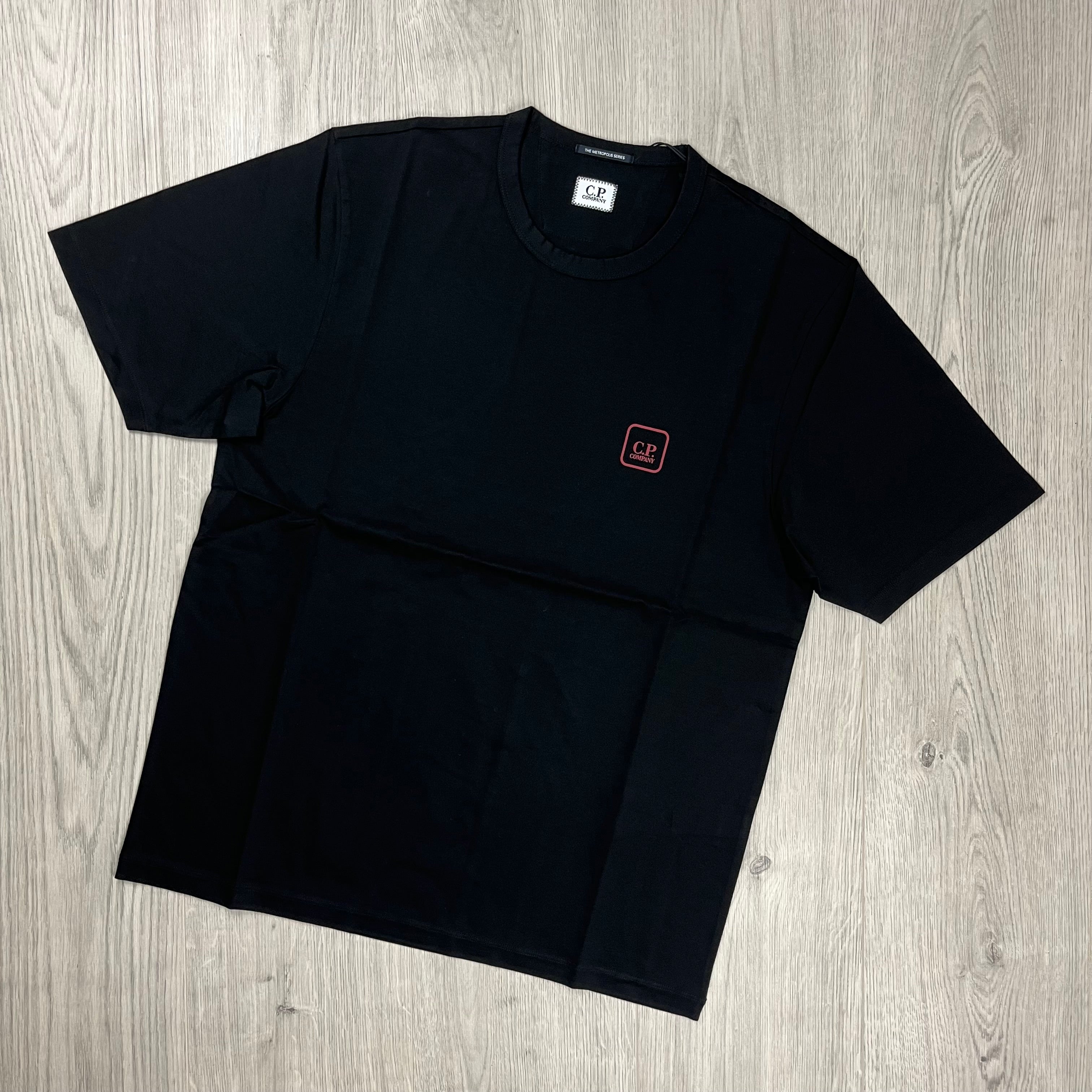 CP Company Metropolis T-shirt in Black. On sale at Open Attire.