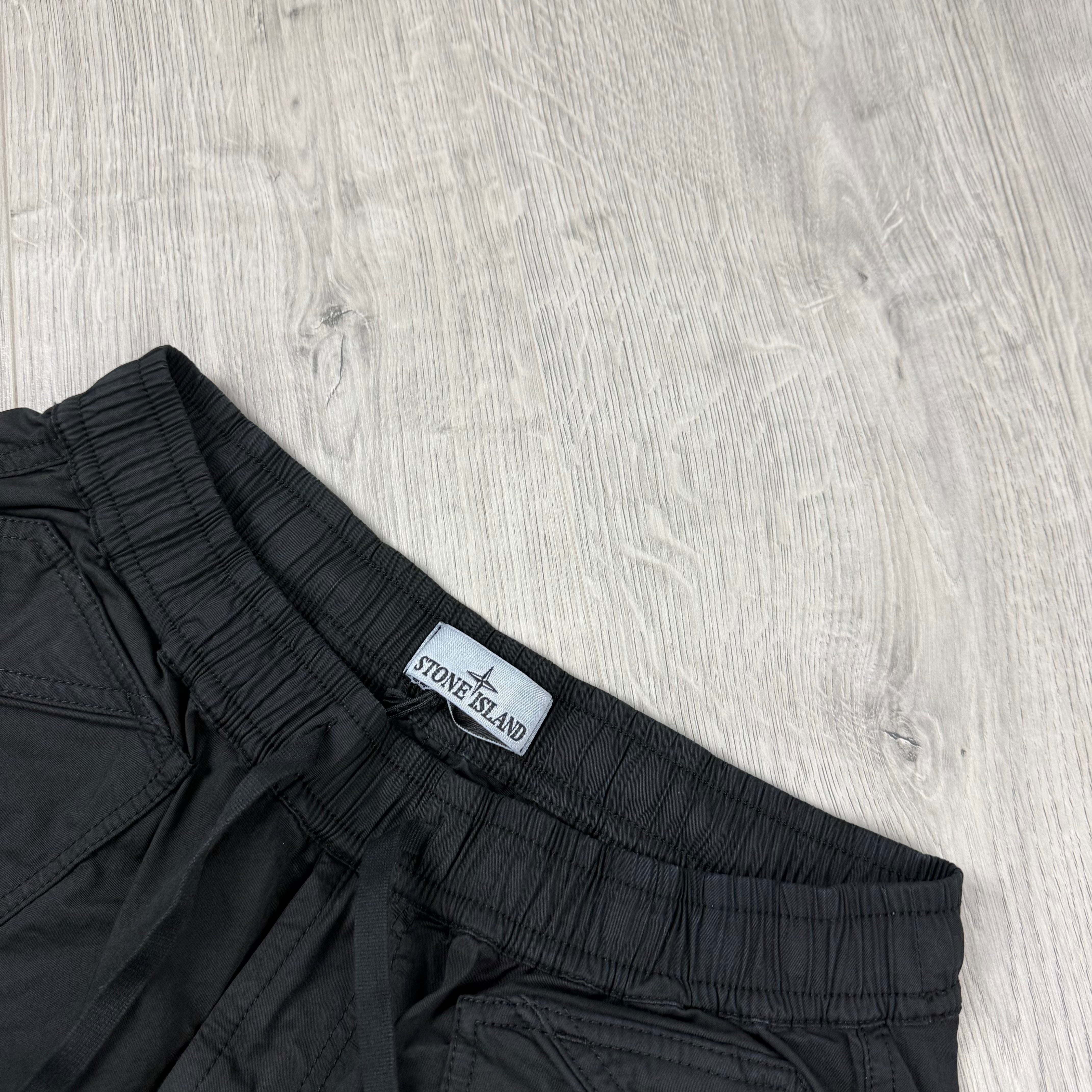 Stone Island Cargo Shorts - Black