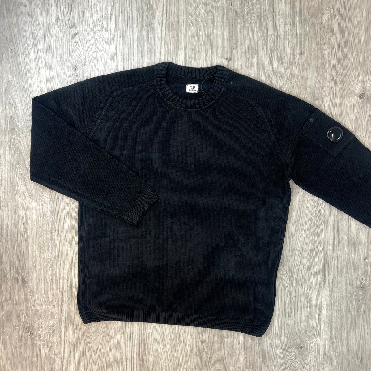 CP Company Chenille Knit Sweatshirt - Black