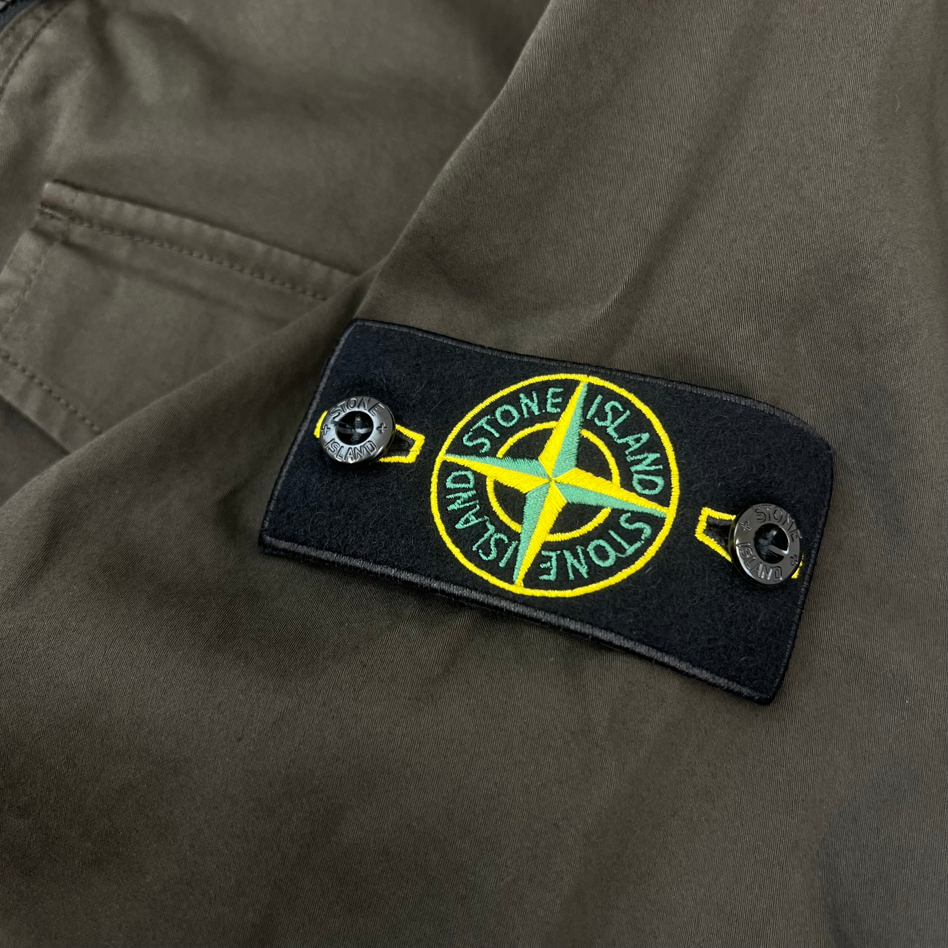 Stone Island Zip Overshirt - Coal Grey