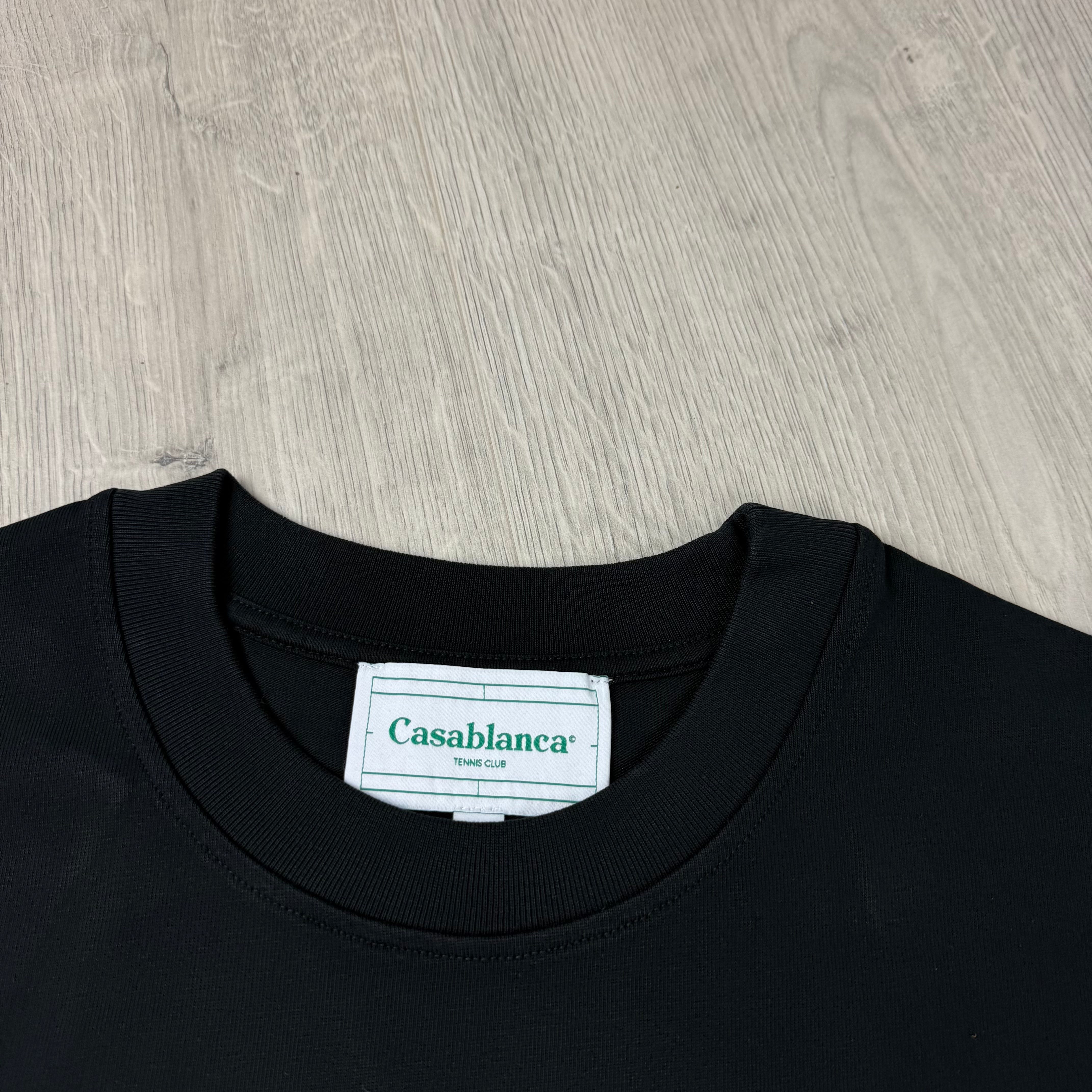 Casablanca 'Tennis Club' T-Shirt - Black
