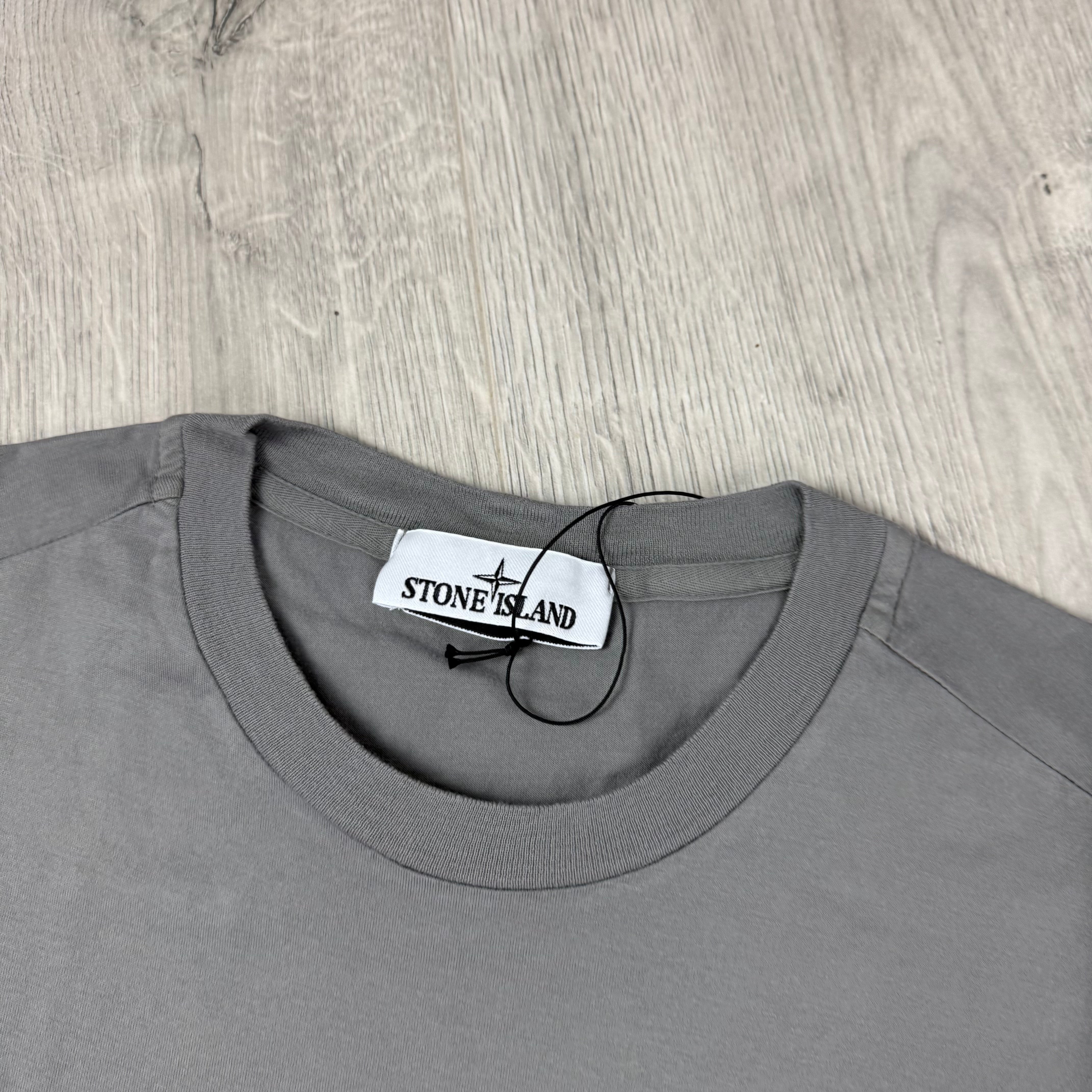 Stone Island Patch T-Shirt - Cement