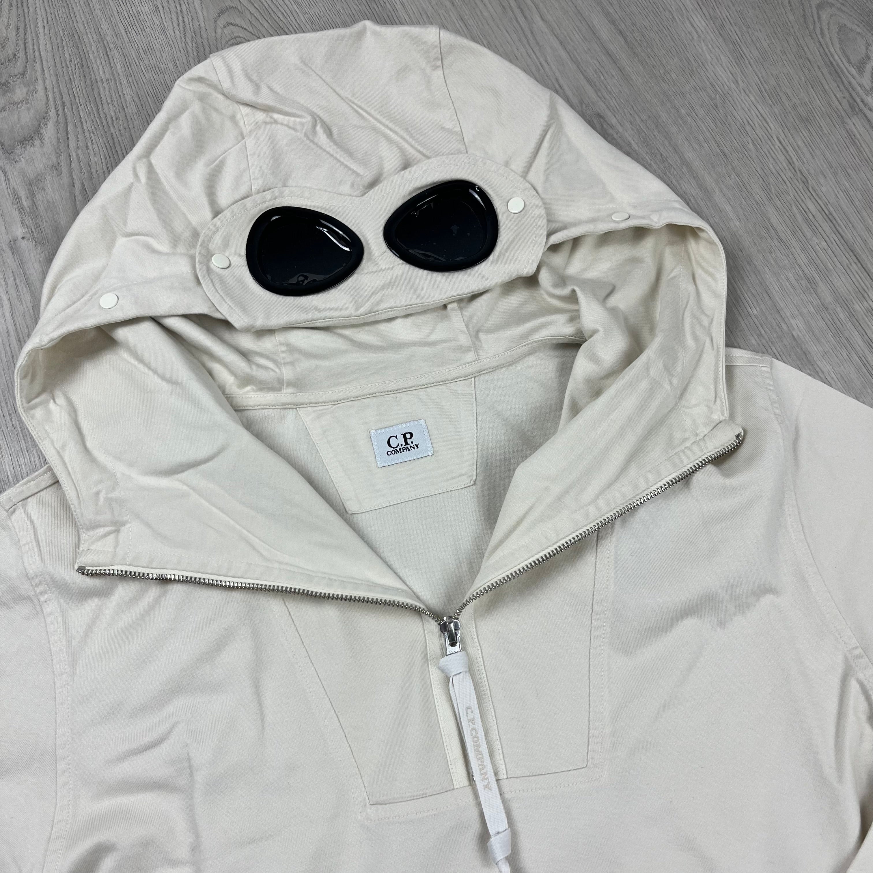 CP Company Zip Hoodie - White