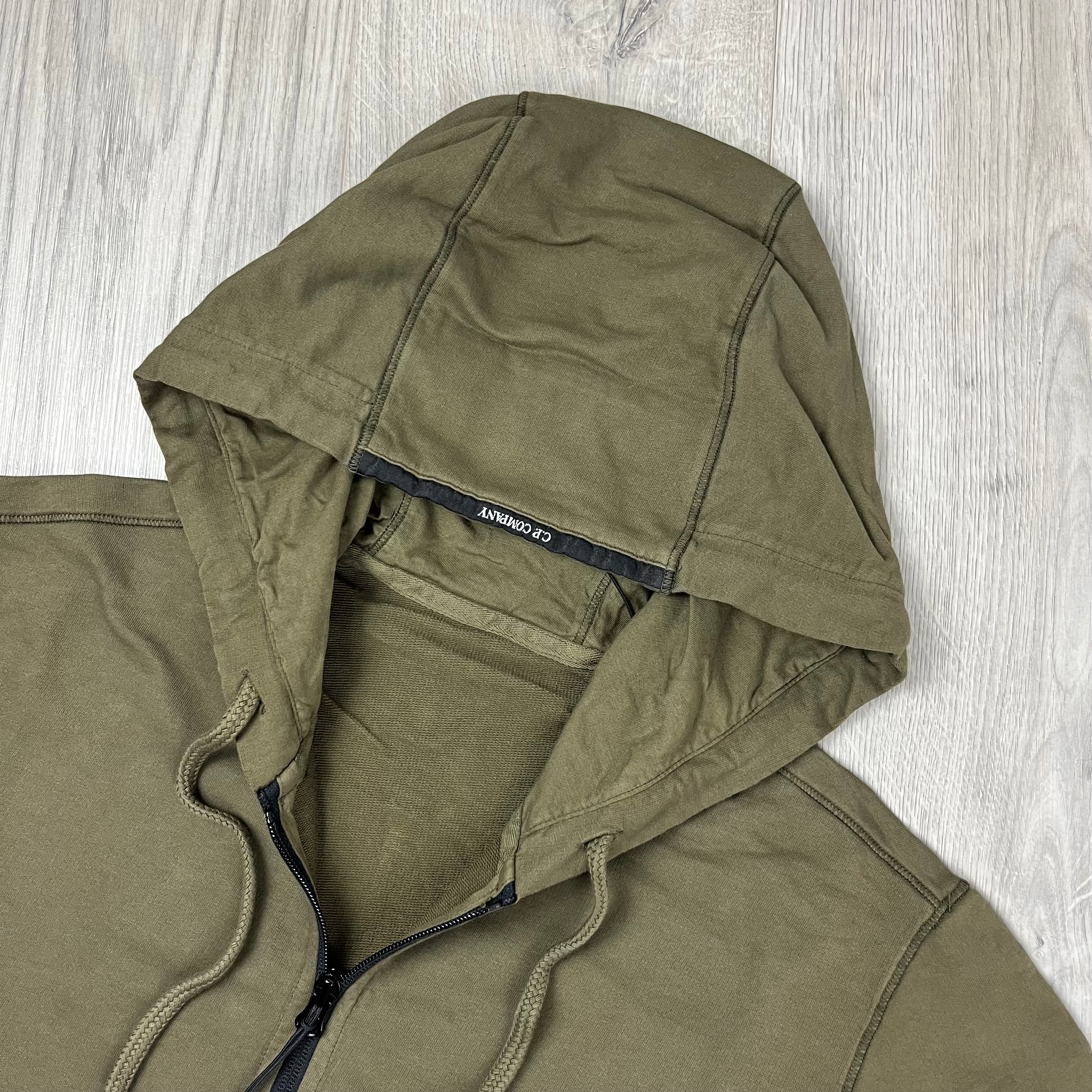 CP Company Zip Hoodie - Ivy Green