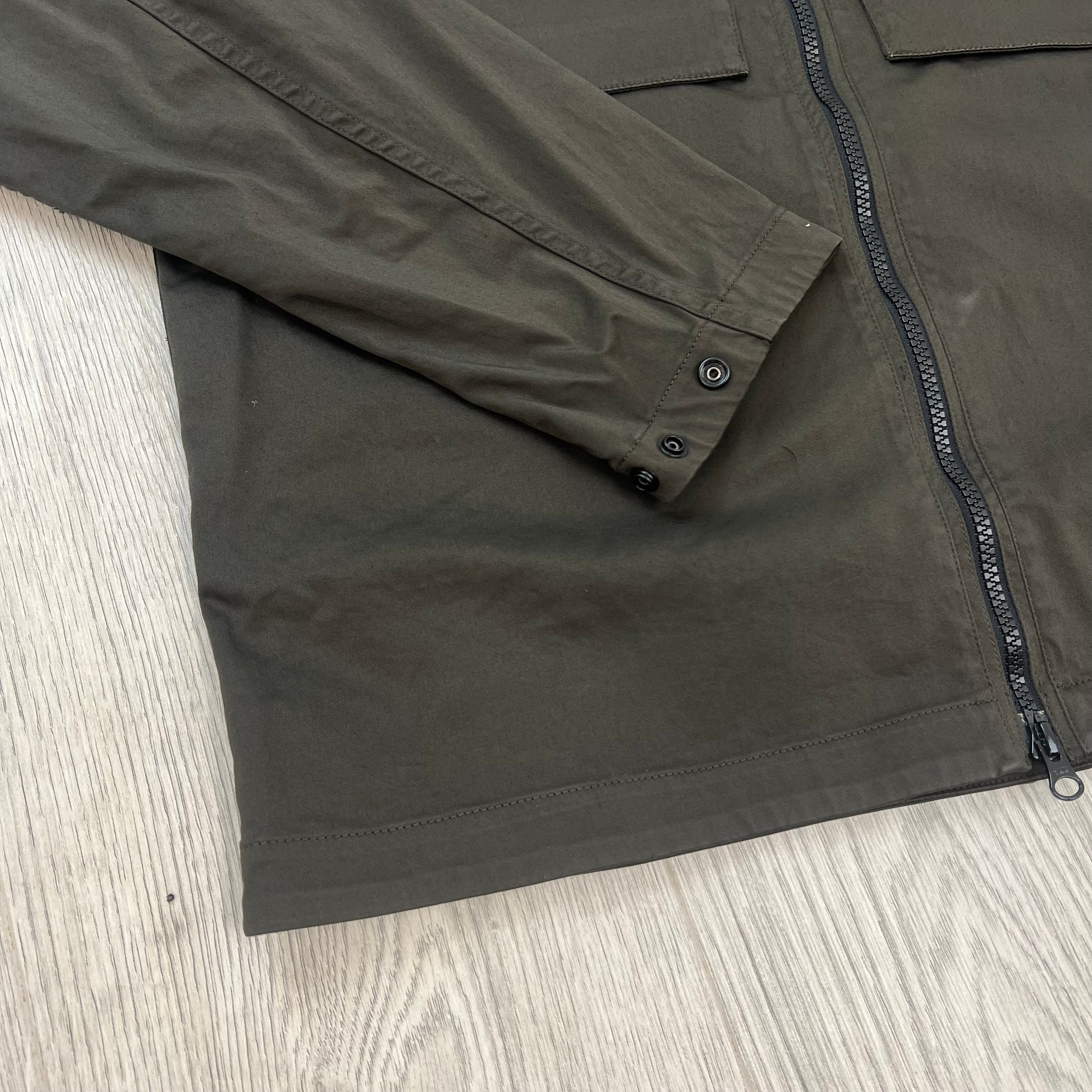Stone Island Zip Overshirt - Coal Grey