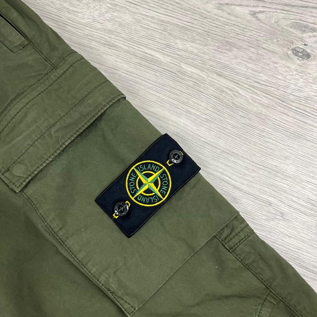 Stone Island Cargo Trousers - Olive