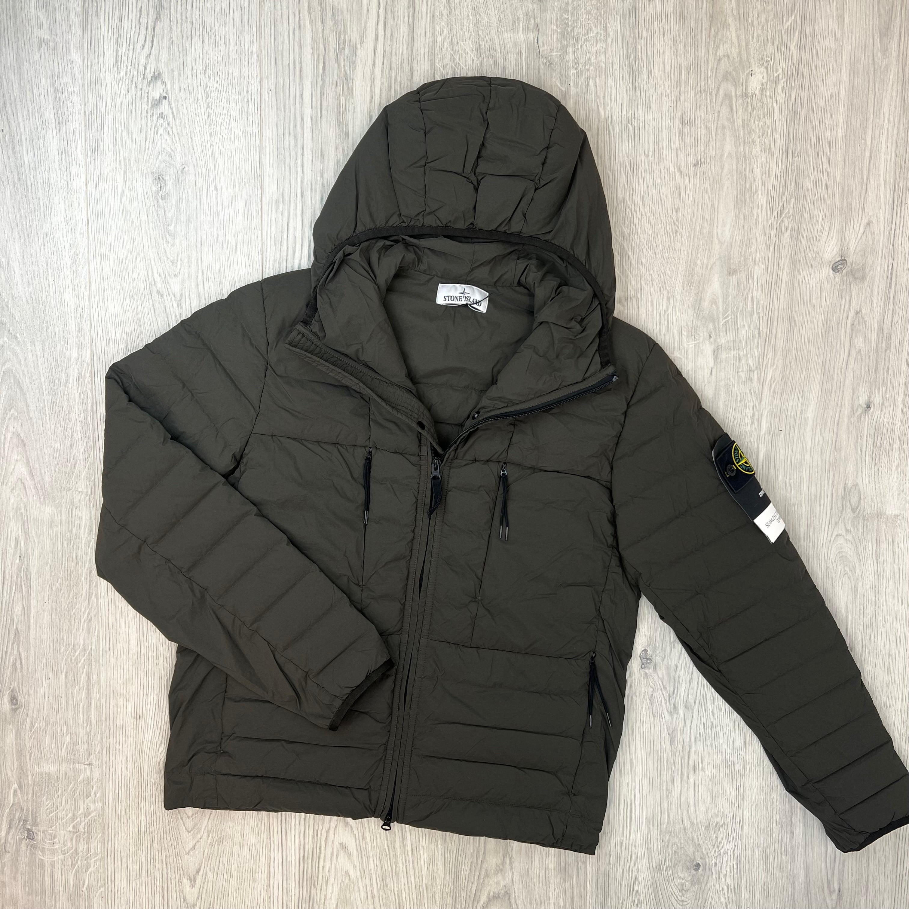 Stone Island Seamless Down Jacket - Coal Grey