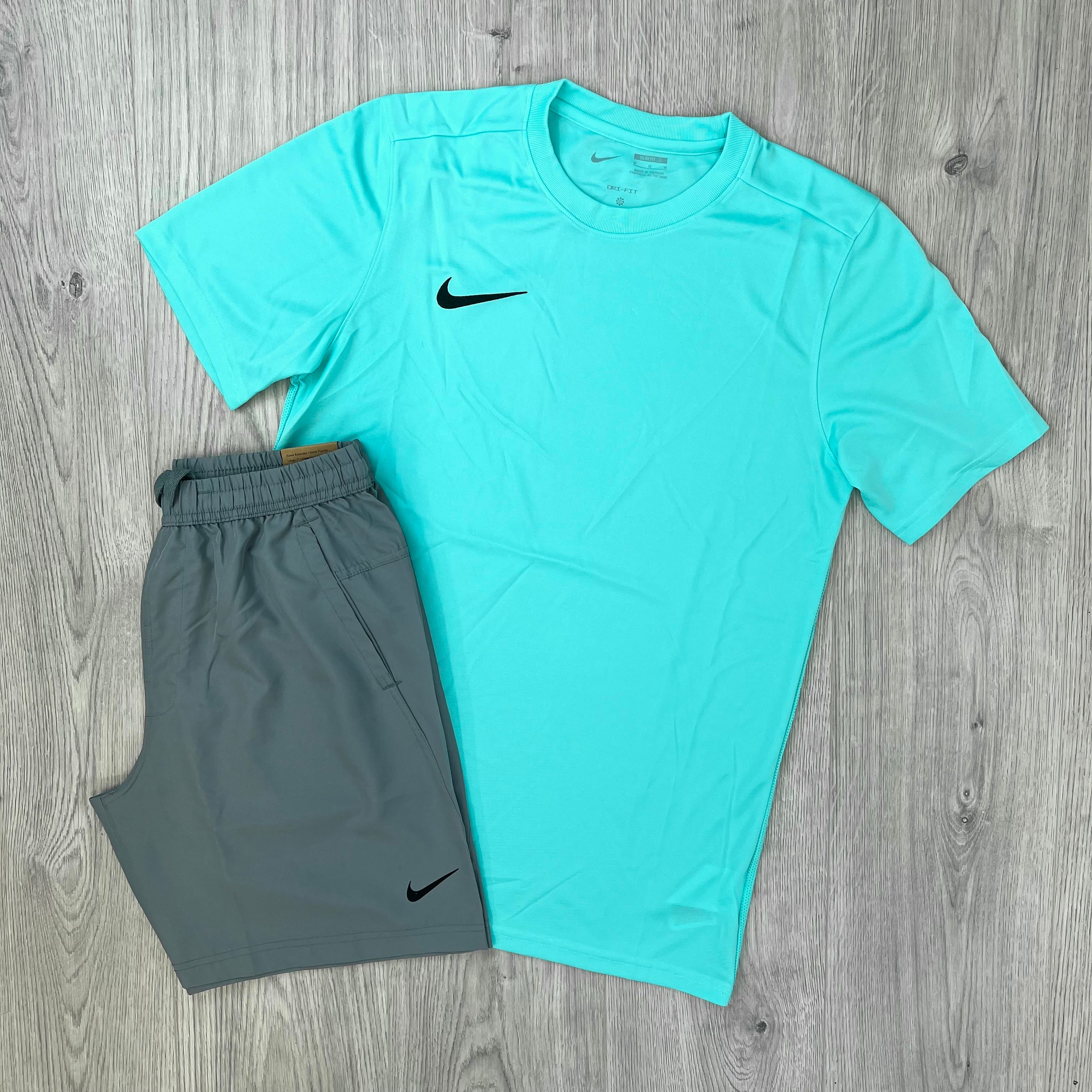 Nike 'Dri-Fit' Pocket Set - Turquoise/Grey