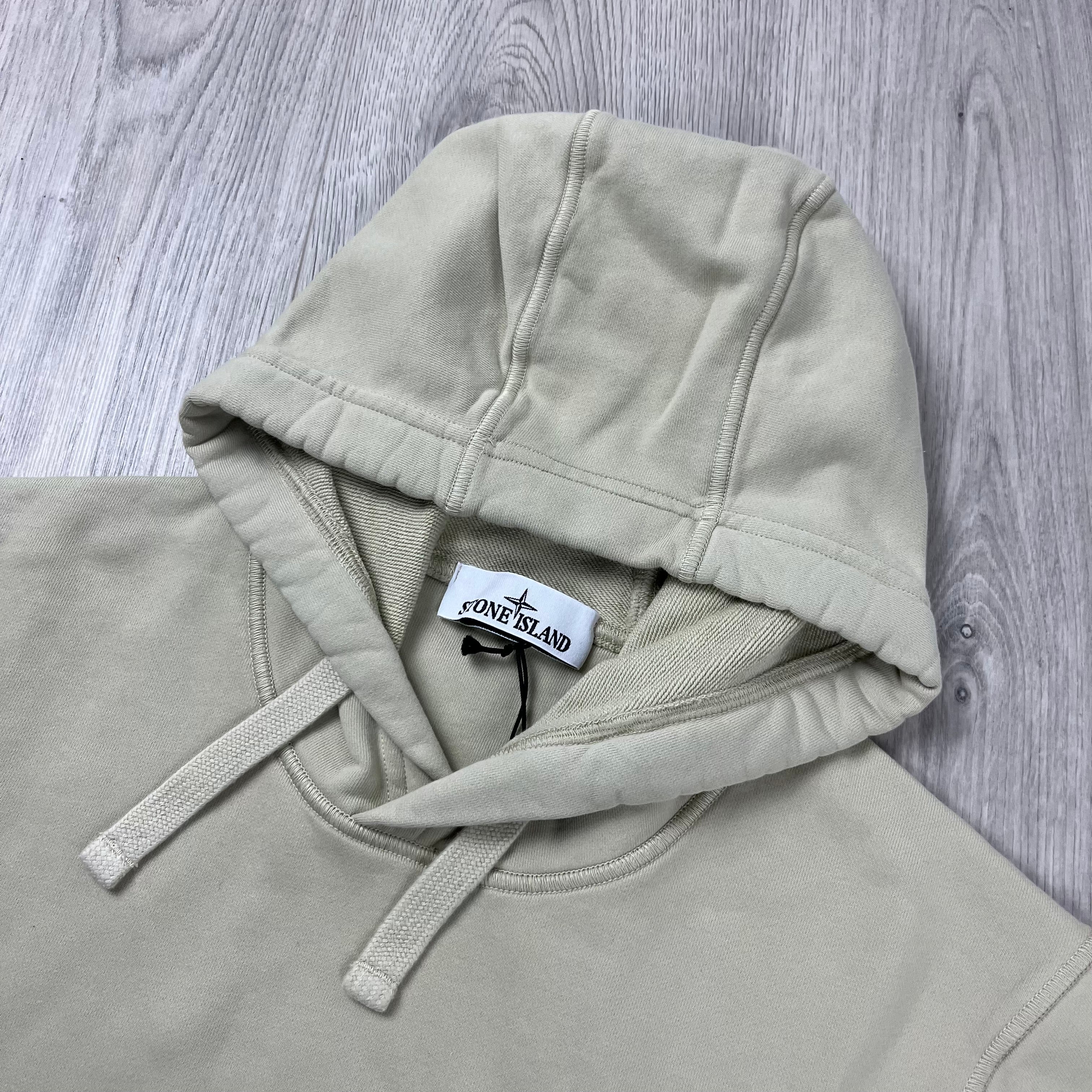 Stone Island Dyed Hoodie - Plaster