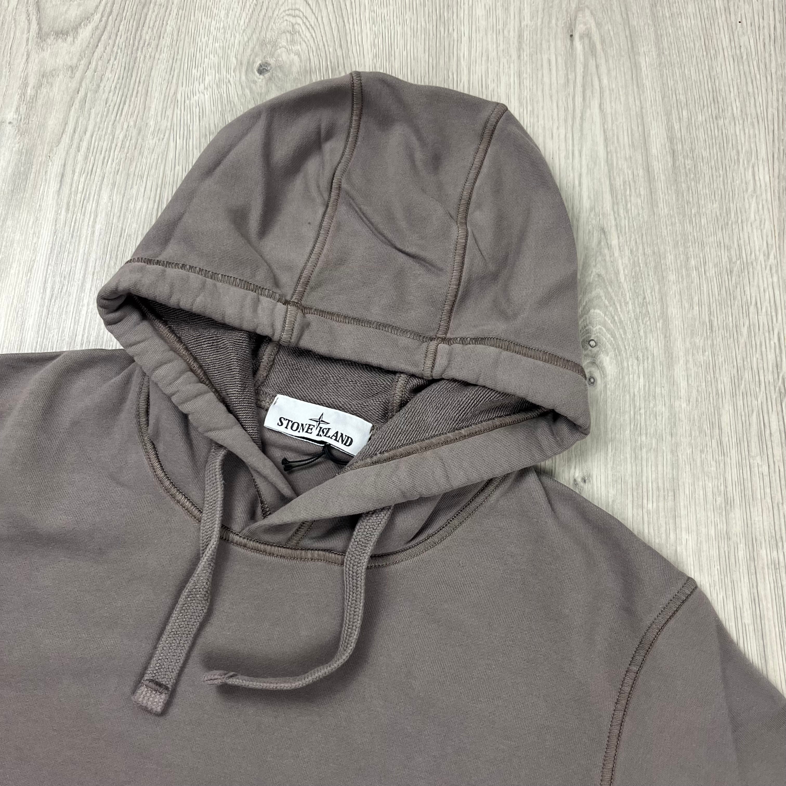 Stone Island Dyed Hoodie - Dove Grey