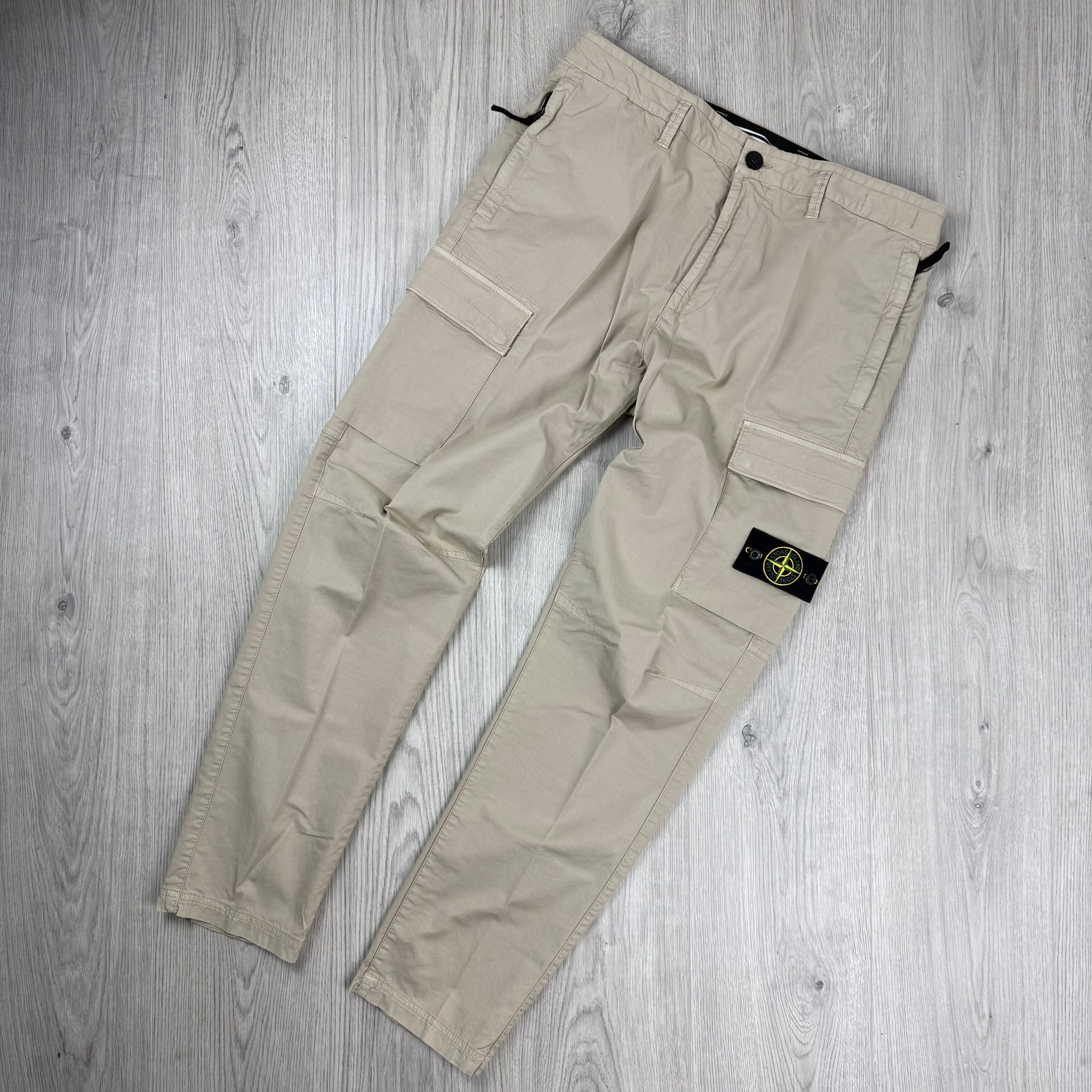 Stone Island Supima Cargo Trousers - Desert