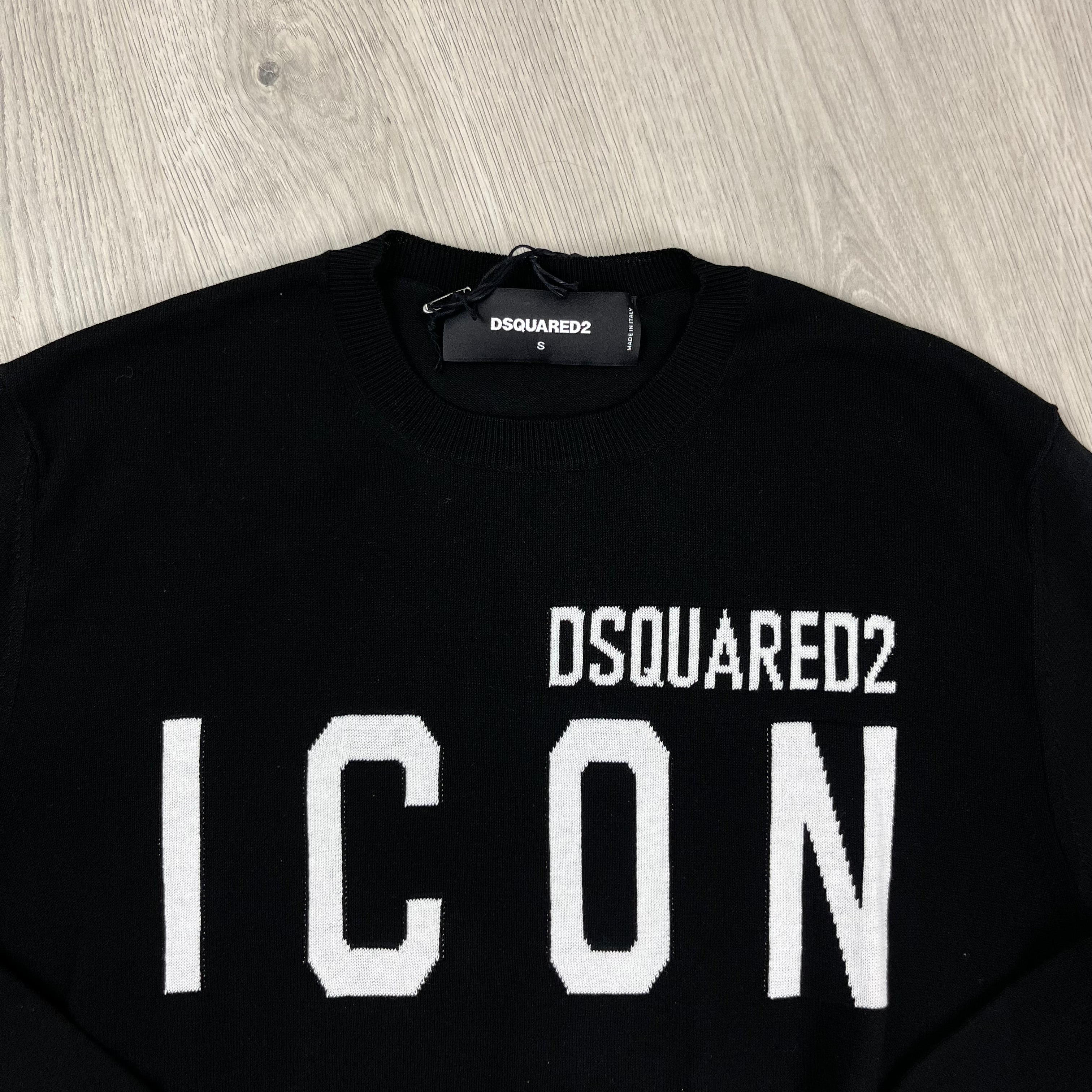 DSQUARED2 ICON Knit Sweatshirt - Black