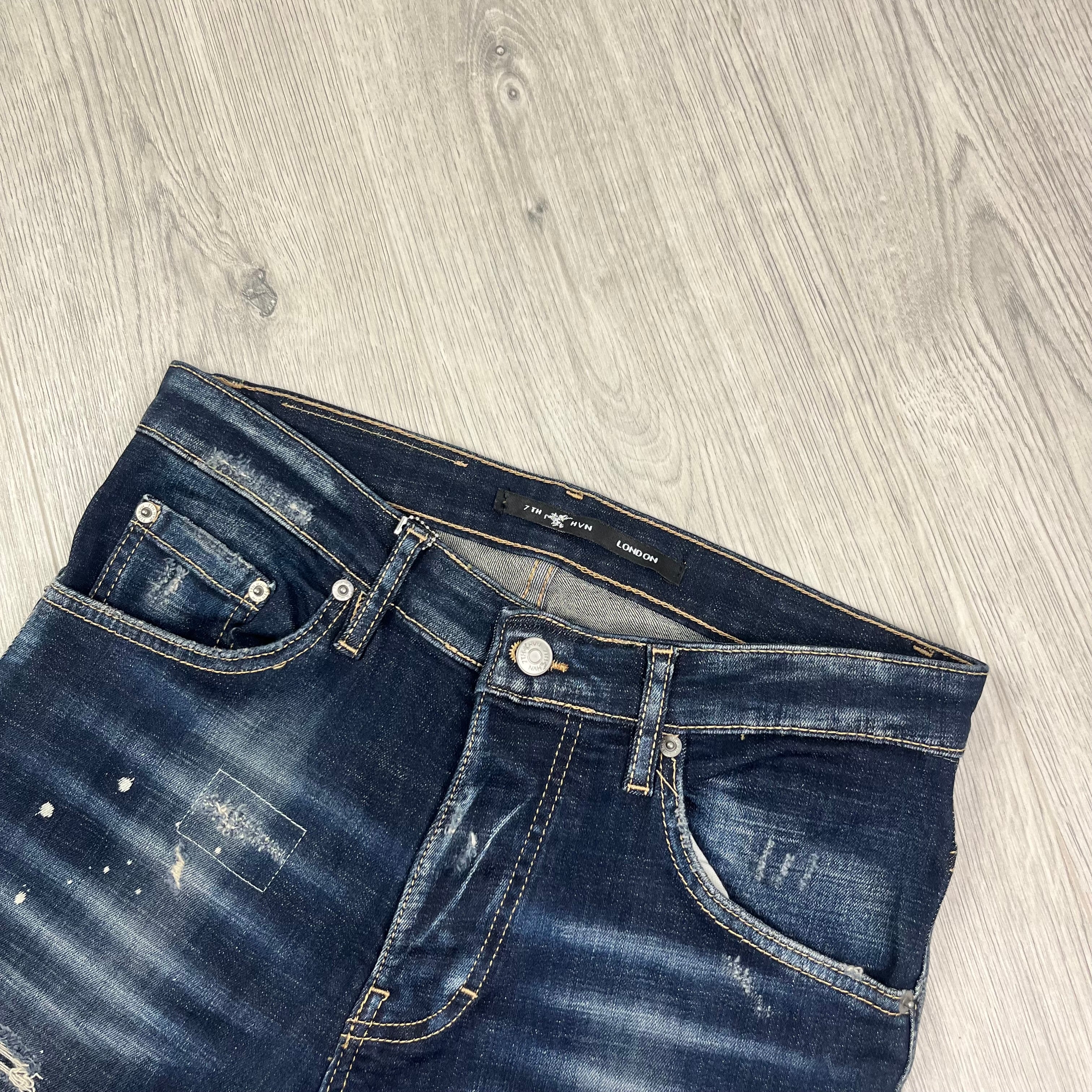 7TH HVN Slim Jeans - Blue